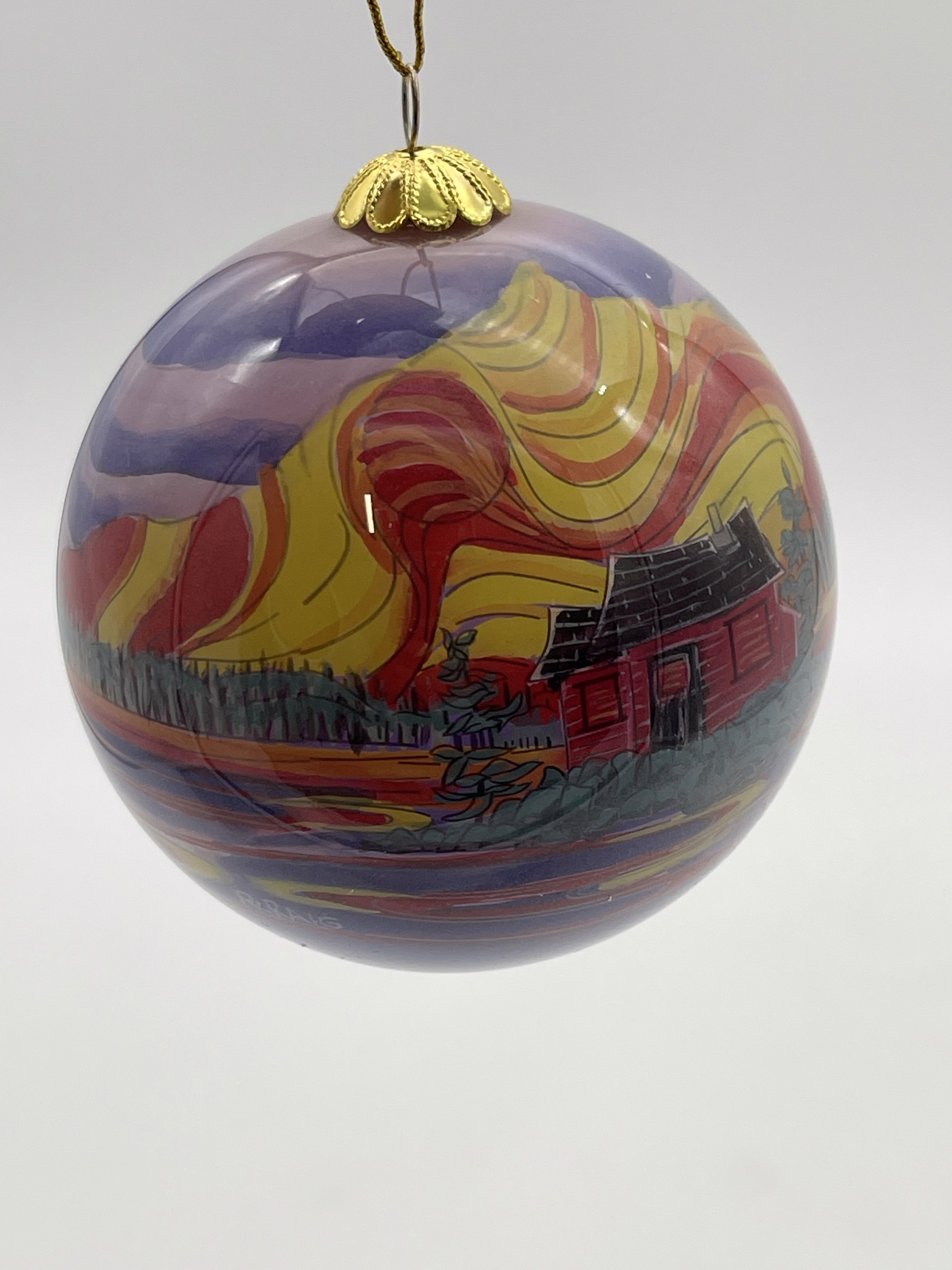 Cabin on the Rocks Ornament by Robbie Craig