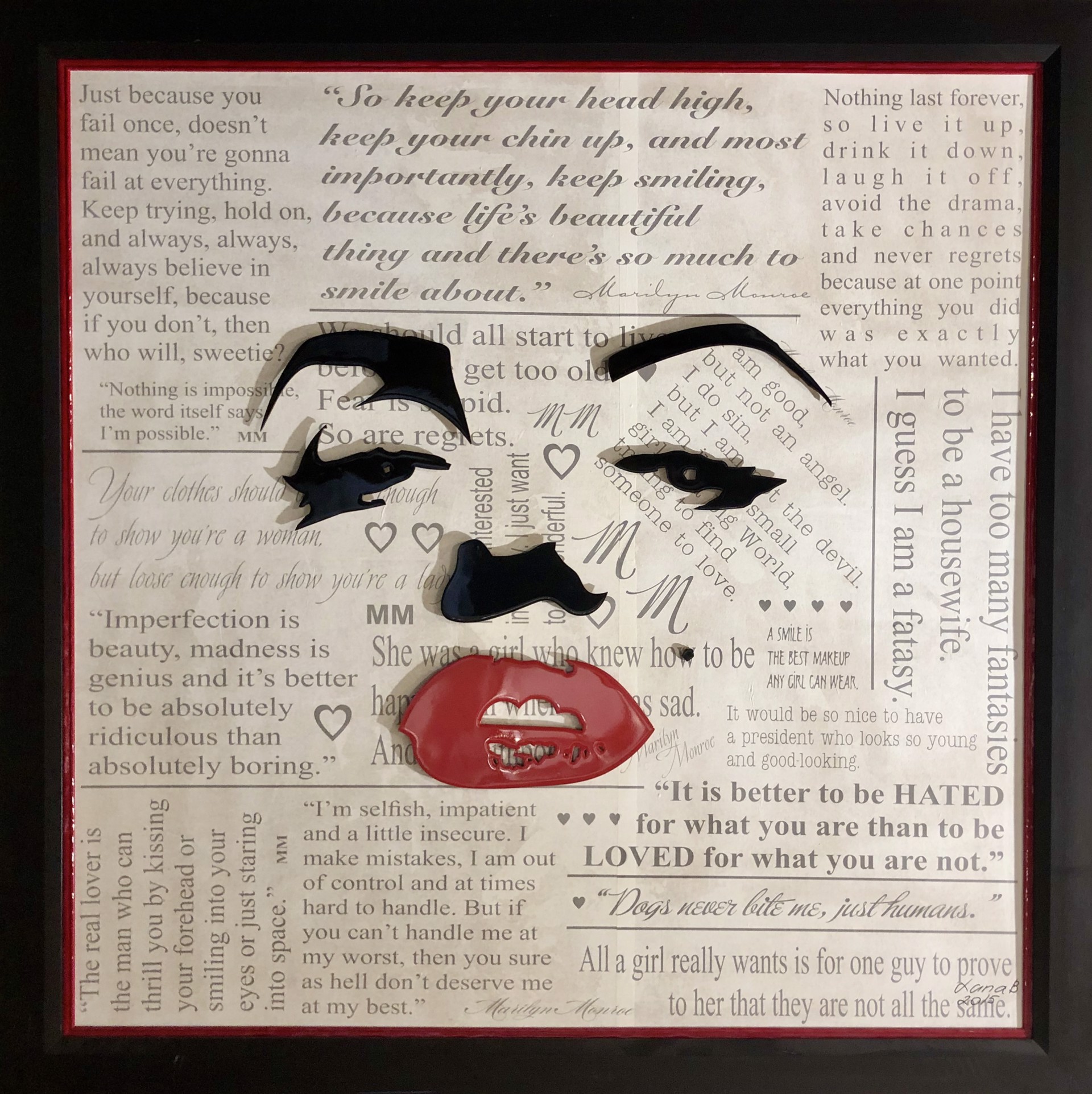 Marilyn by Screw Art Board by Efi Mashiah