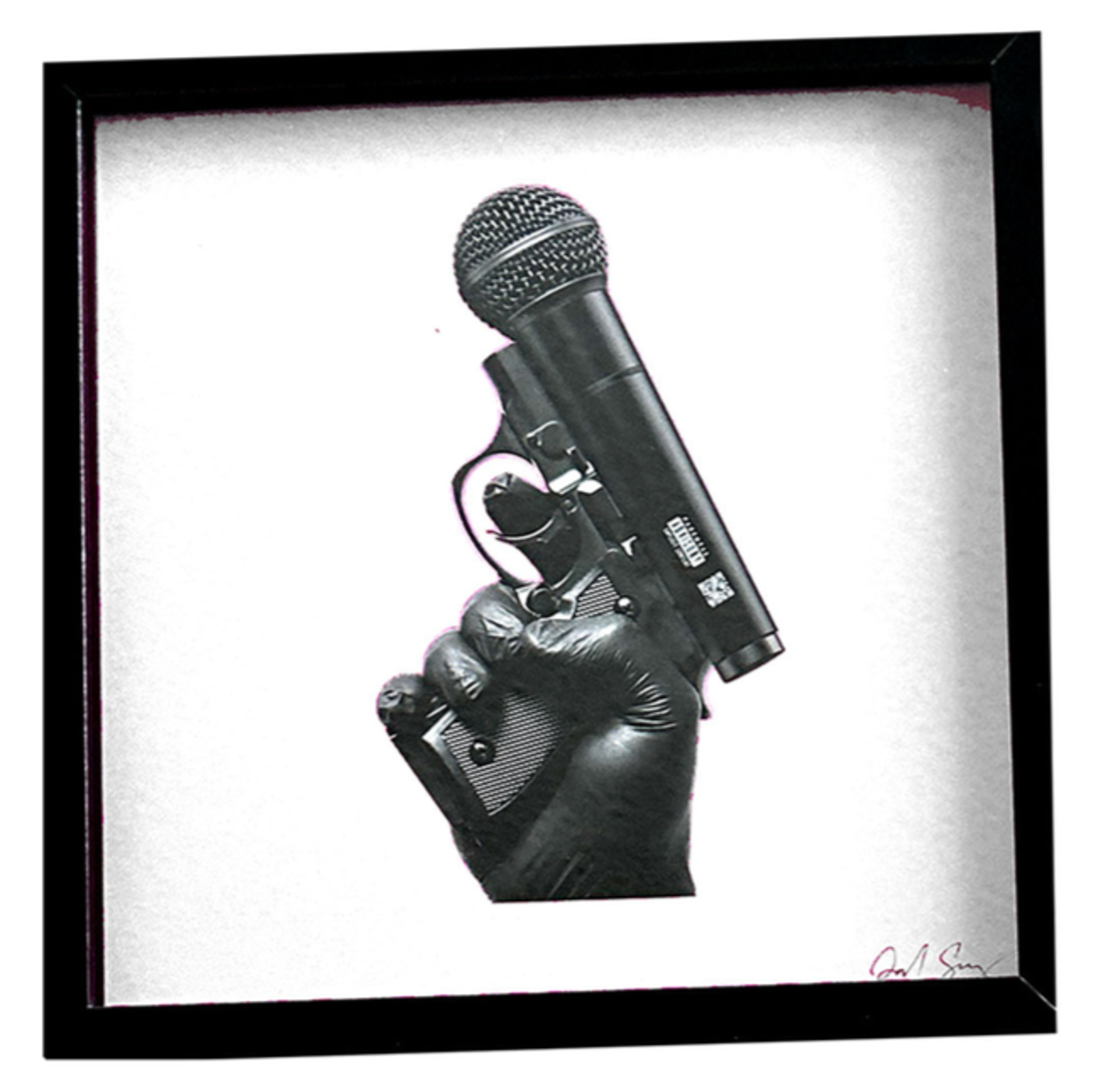 The Tongue is Mightier Than the Gun (print) by David Schwartz