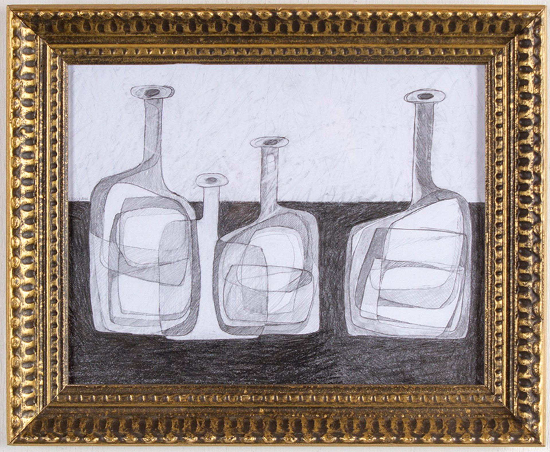 Four Morandi Bottles by David Dew Bruner