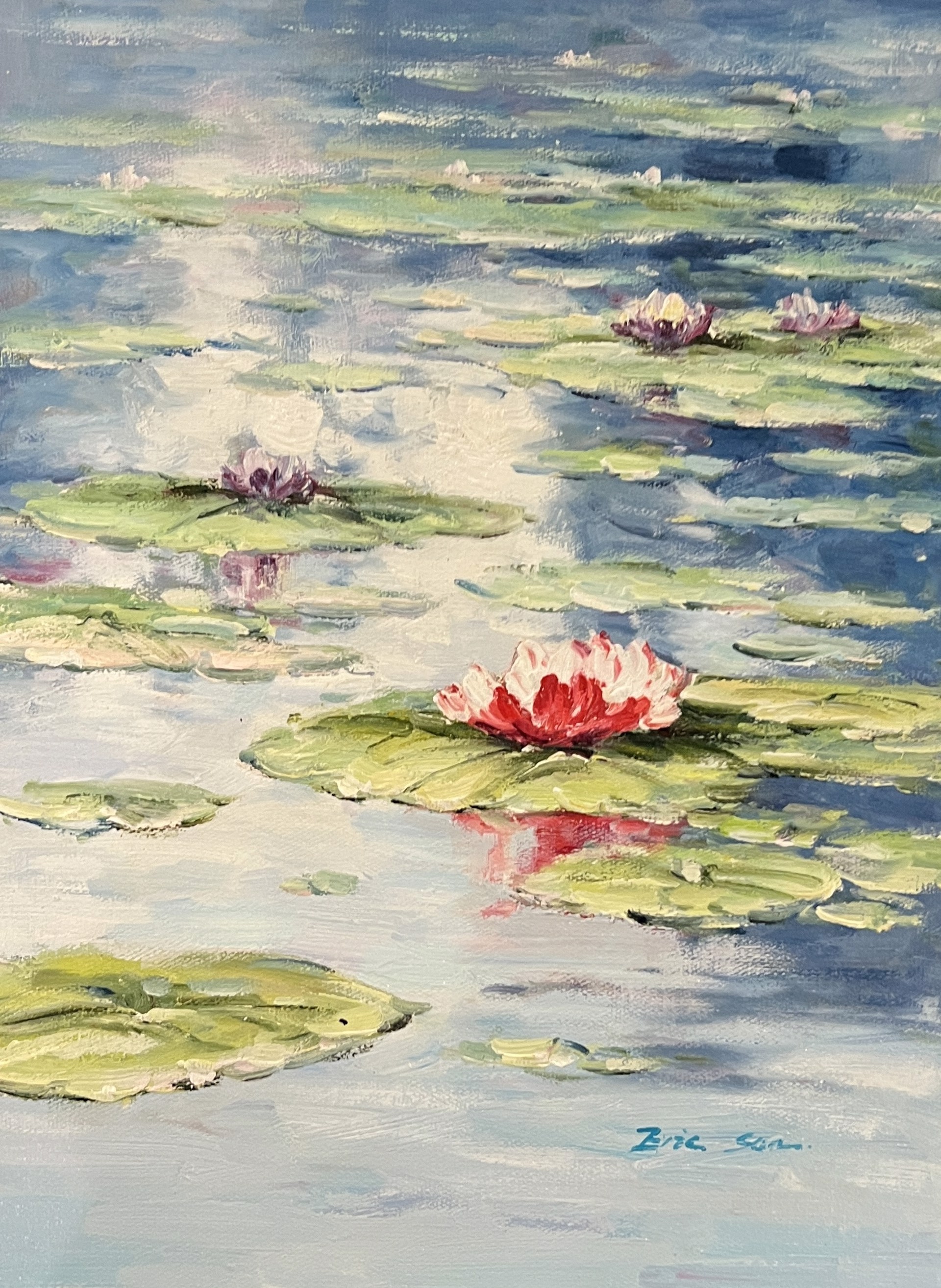 WATER LILLIES IN BLOOM by ERIC SUN