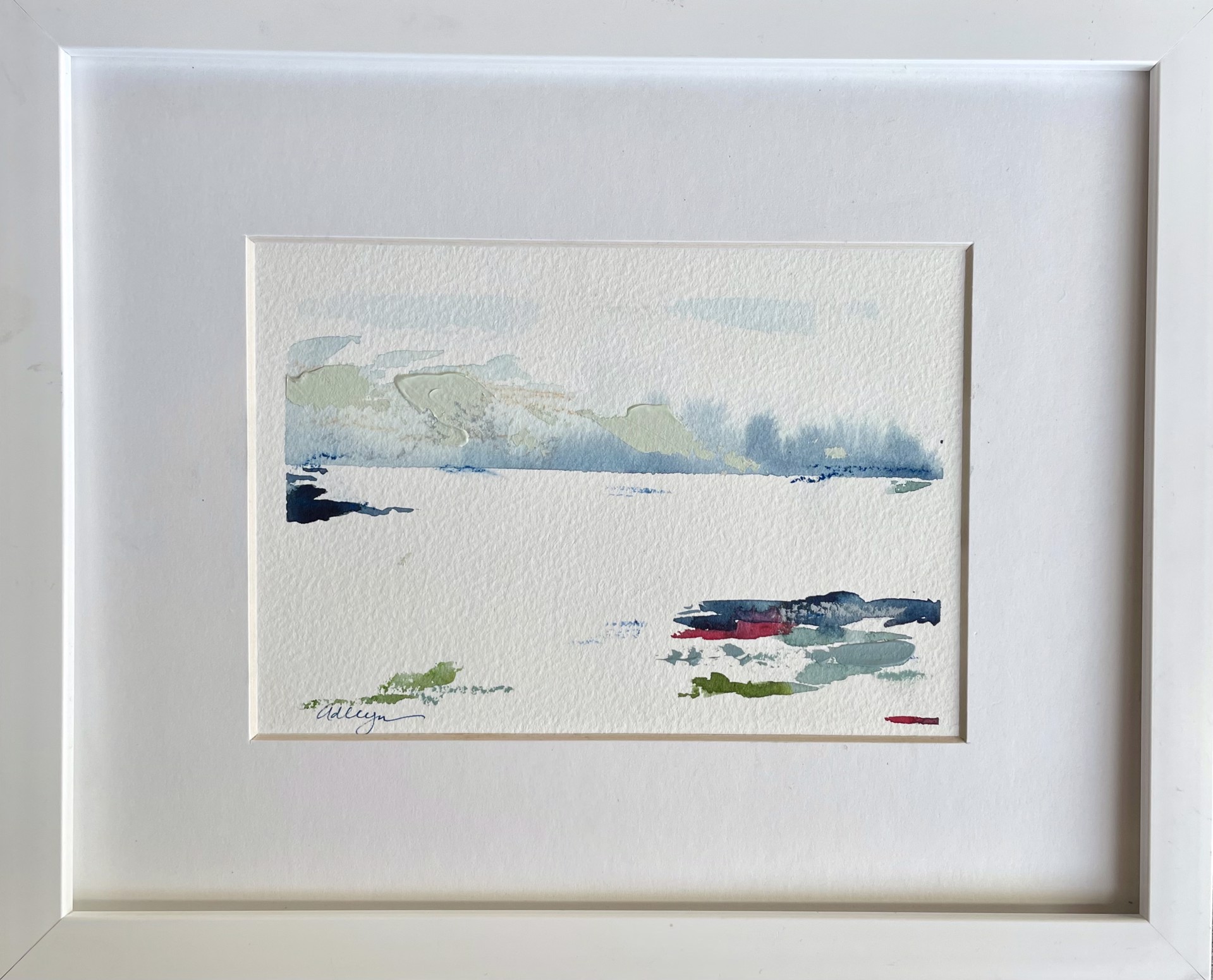 Abstract Lake Small II by Adleyn Scott
