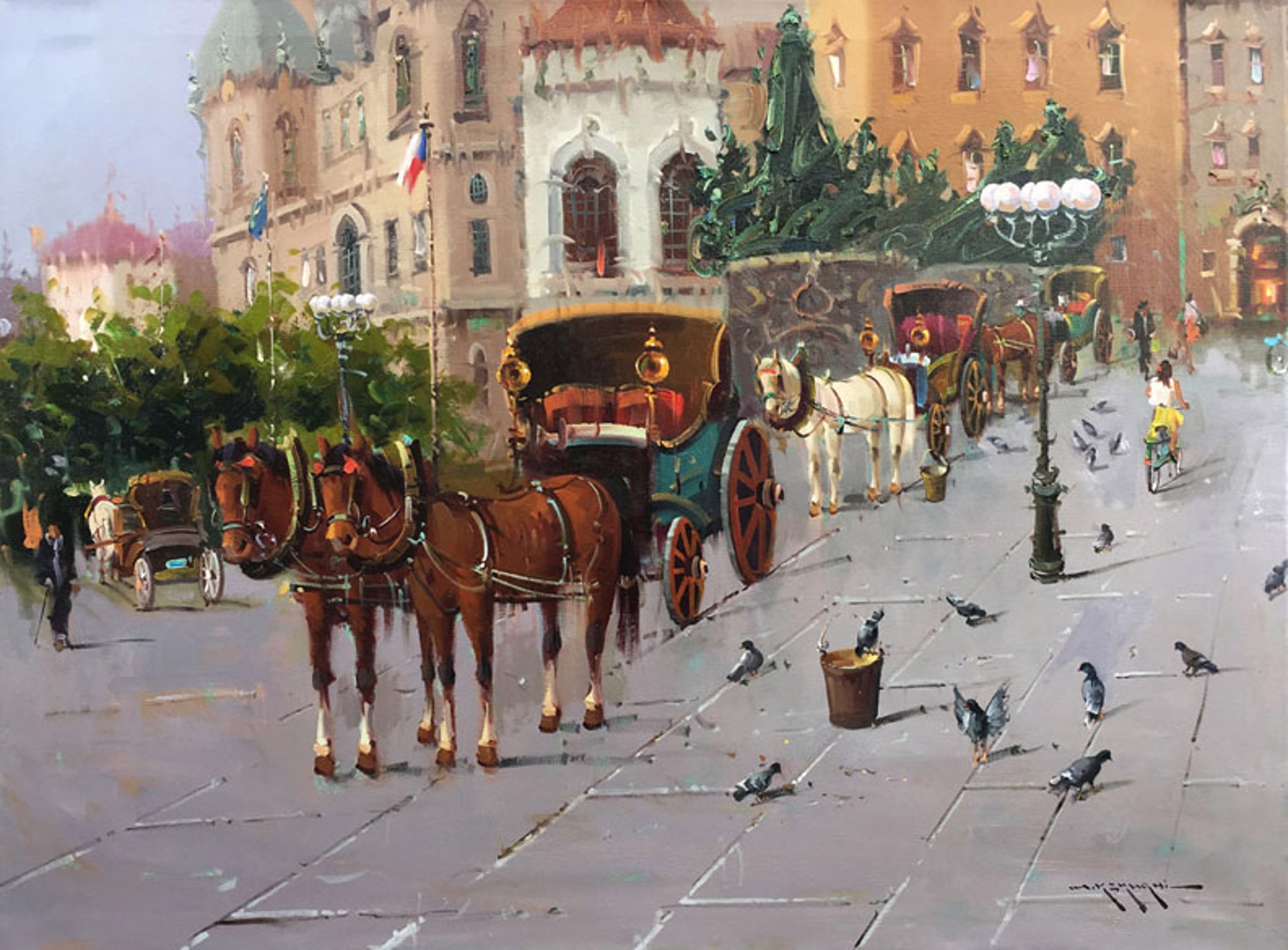 Horse Carriage, Prague by Mostafa Keyhani