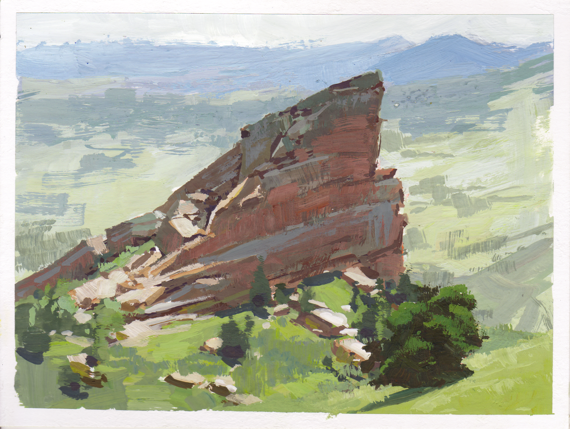 049 - Plein Air-Red Rocks, CO by Judd Mercer
