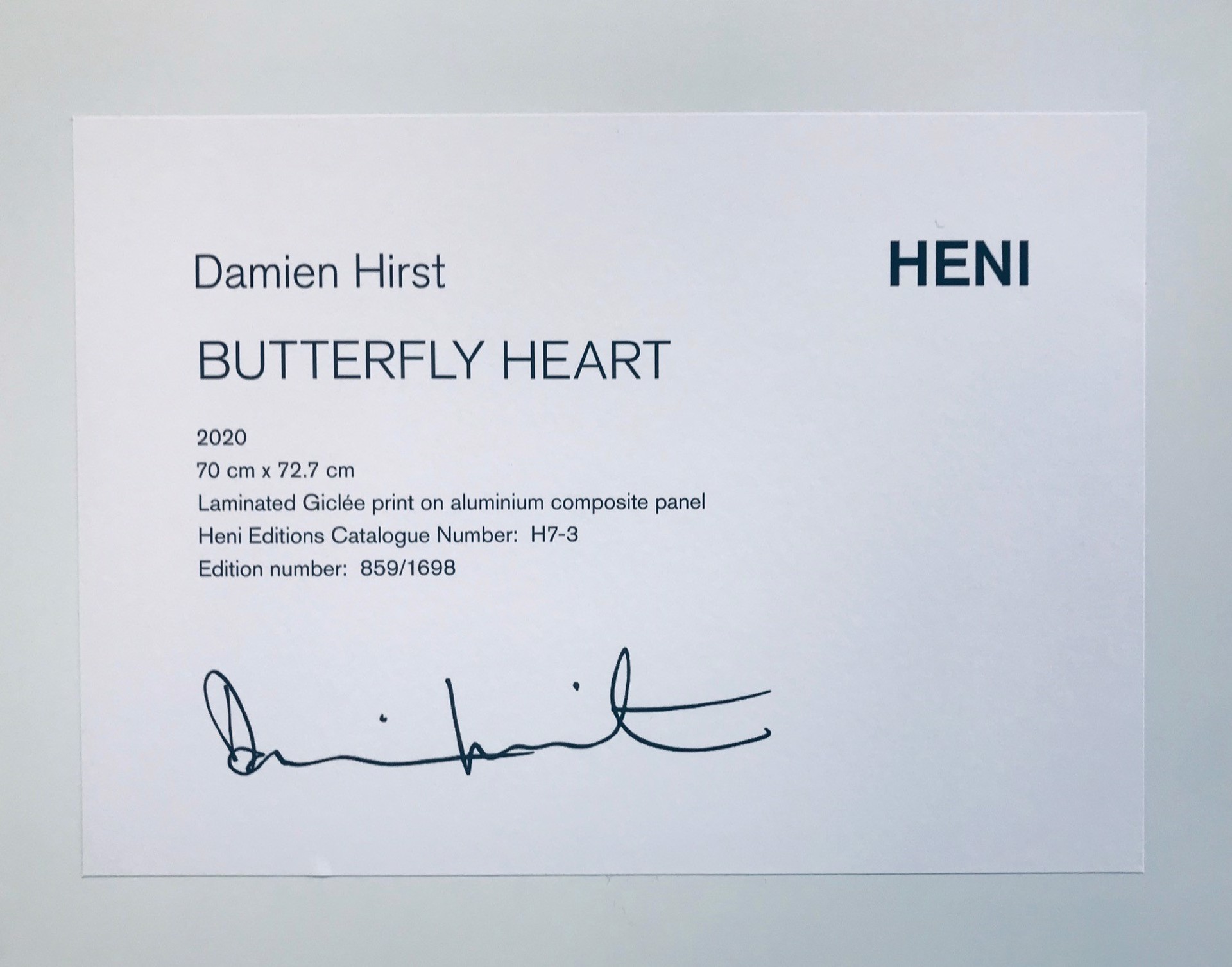 Butterfly Heart  by Damien Hirst