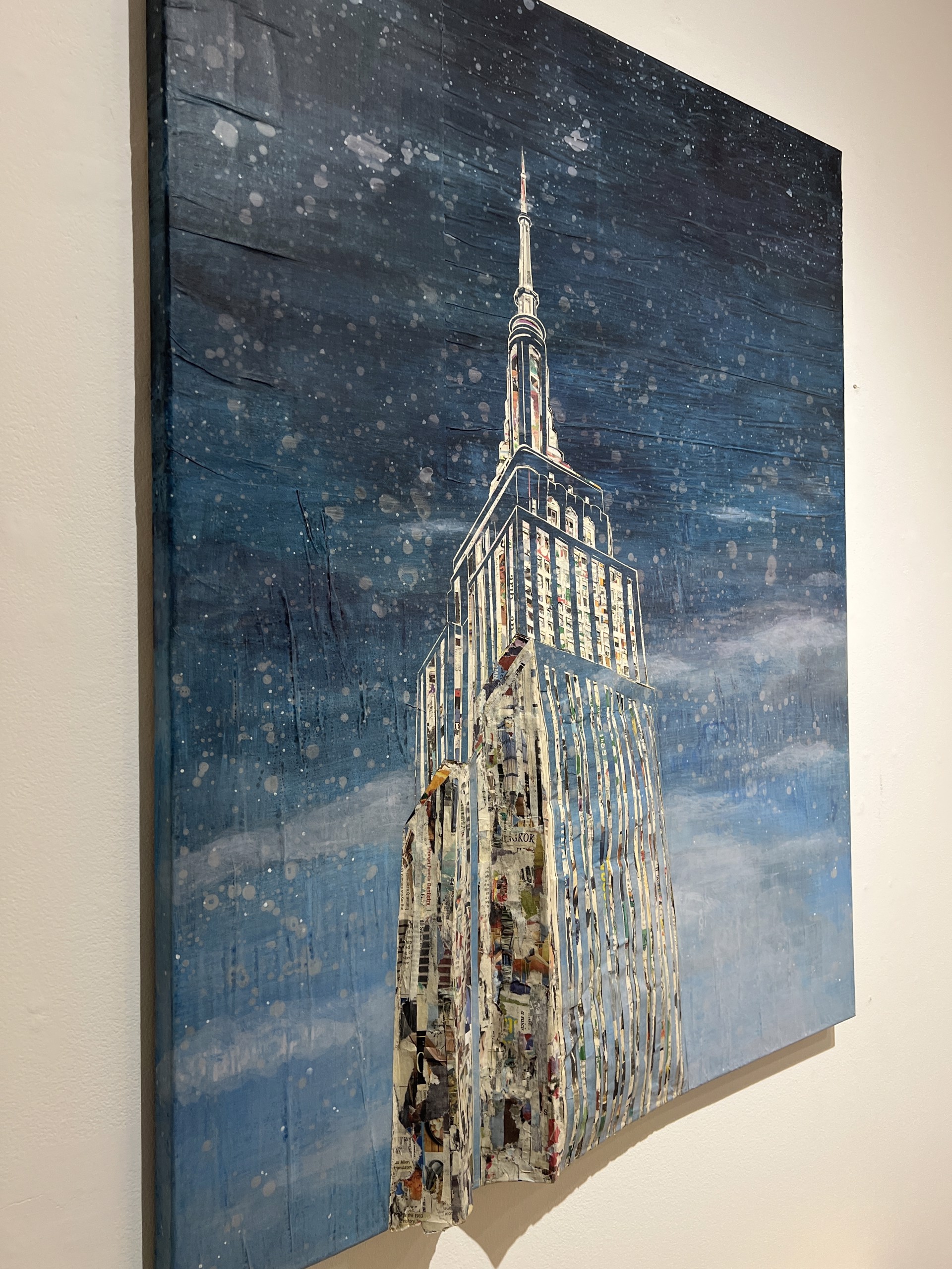 Empire State Building in the early evening by Yeji Moon