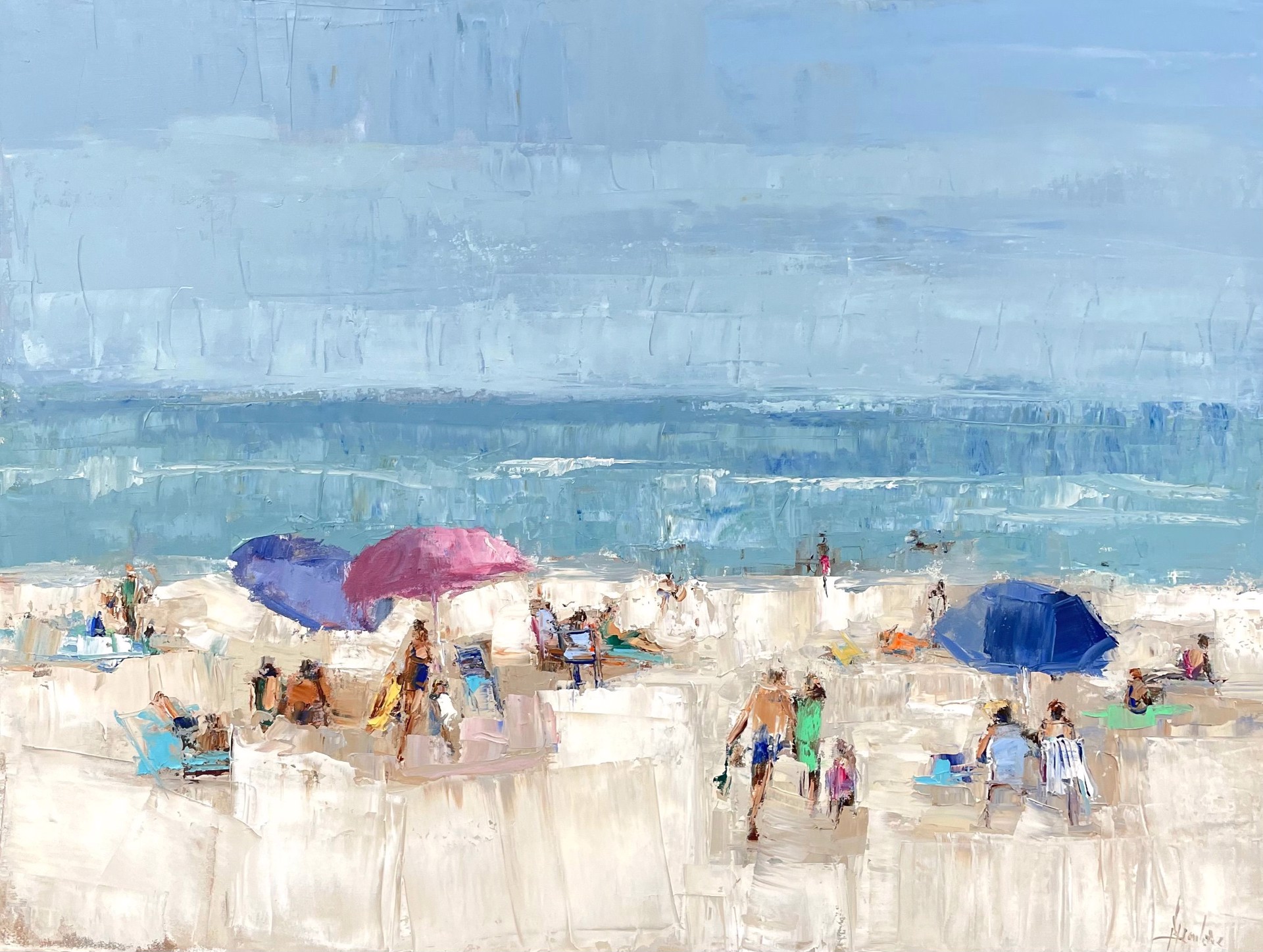 Beach Day by Barbara Flowers