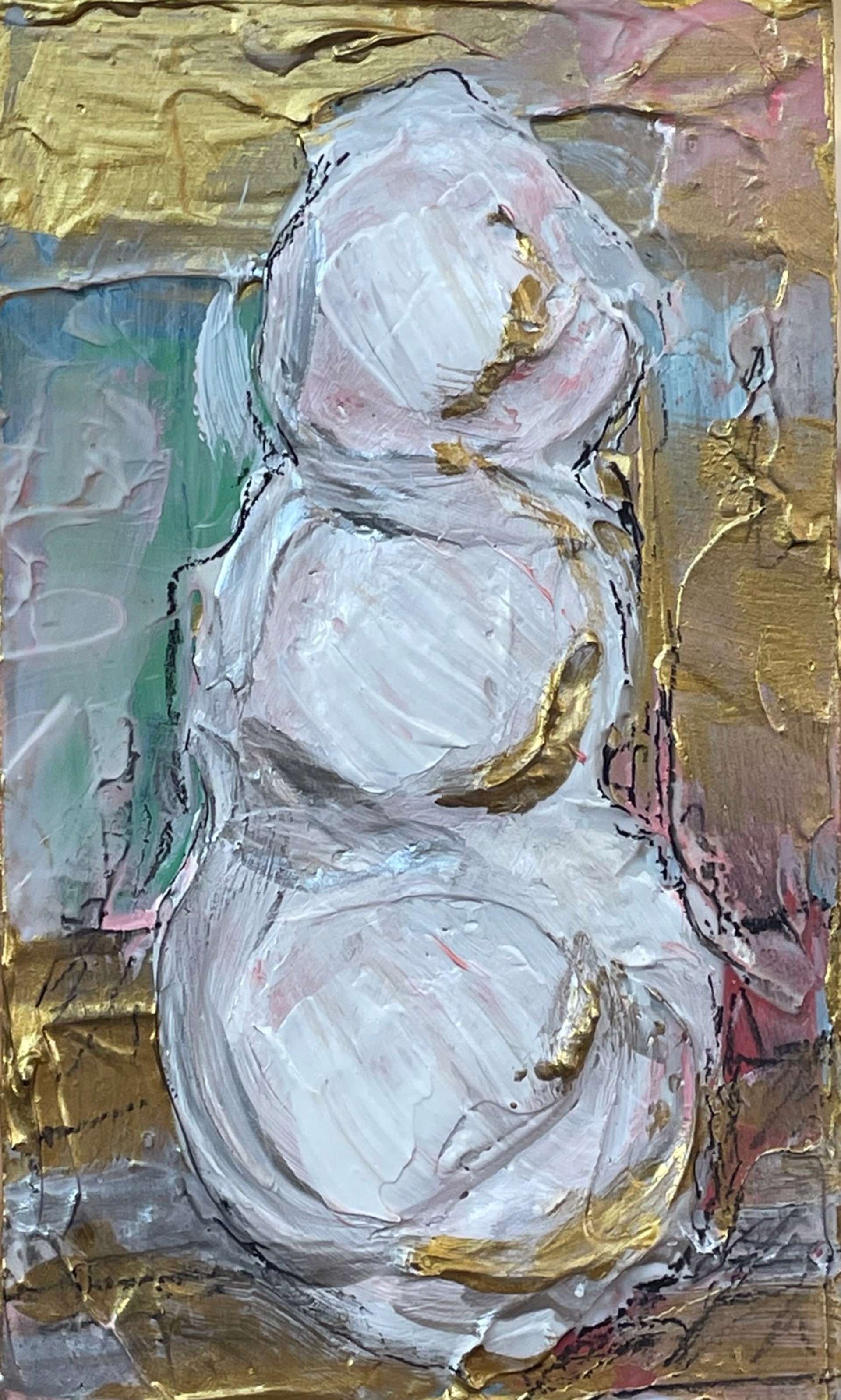 Abstract Snowman by Keri Davis