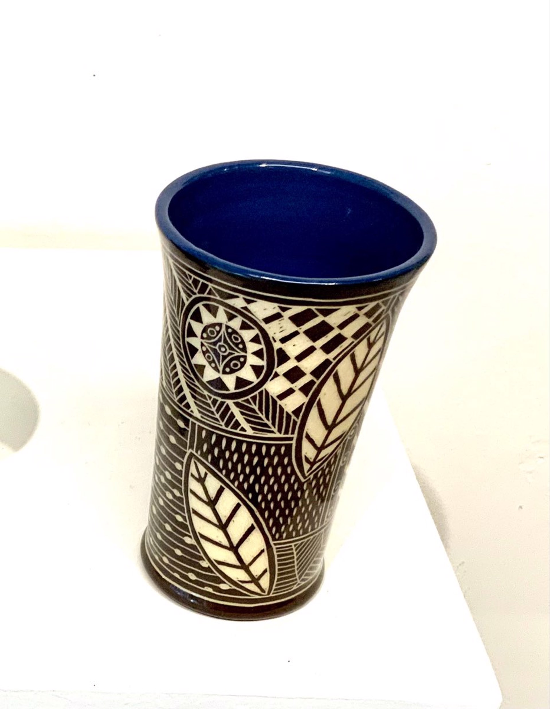Feathered Tumbler by LeAnn Lewis