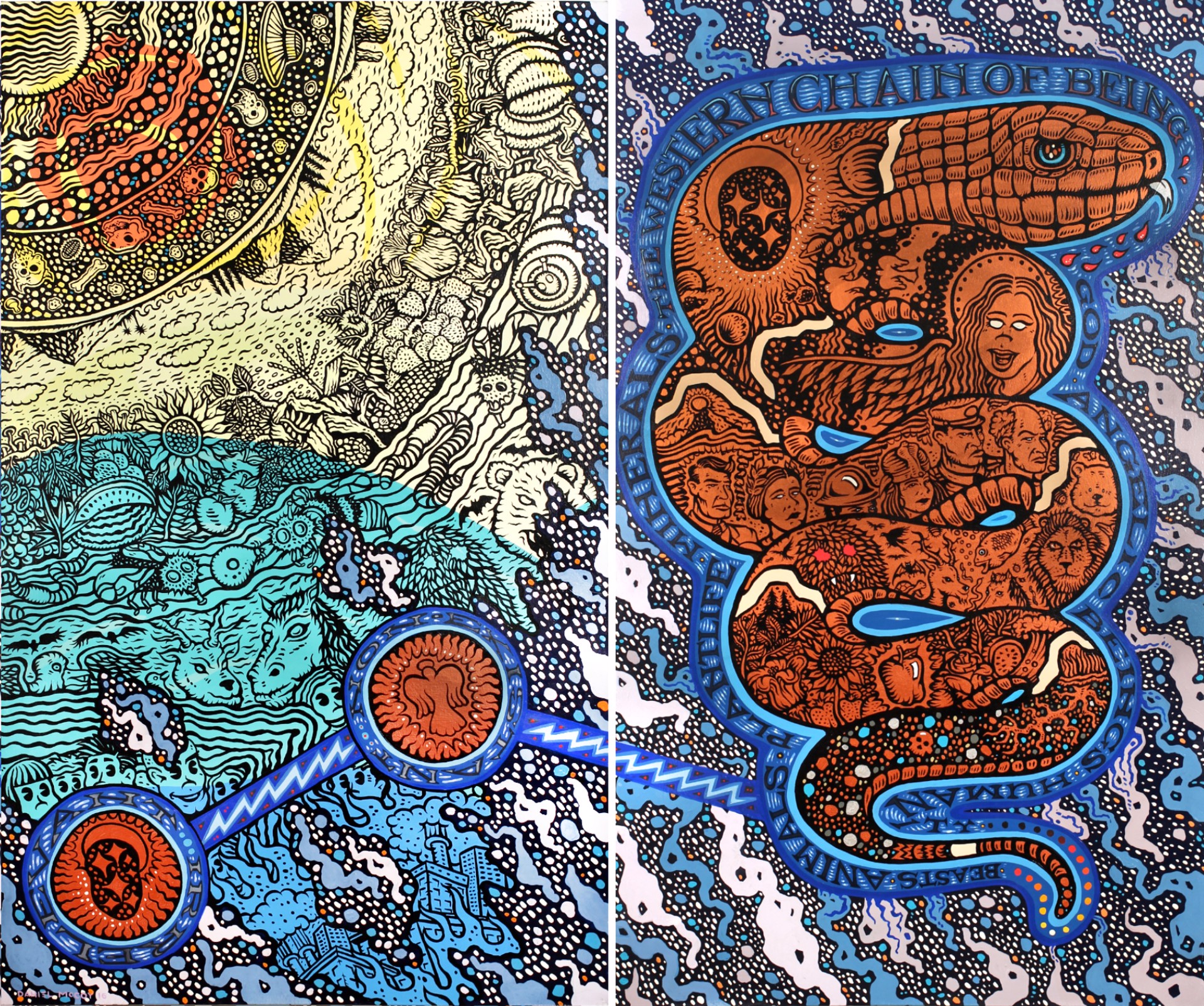 Chain of Being (diptych) by Daniel McCoy