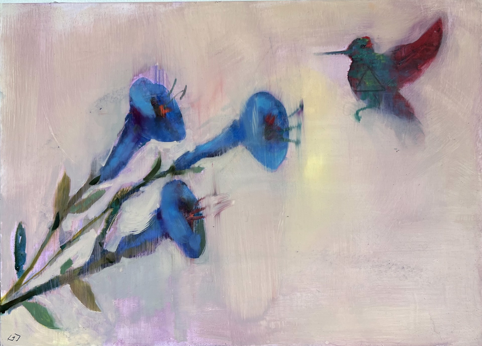 Blossoms and Bird by Greg Decker