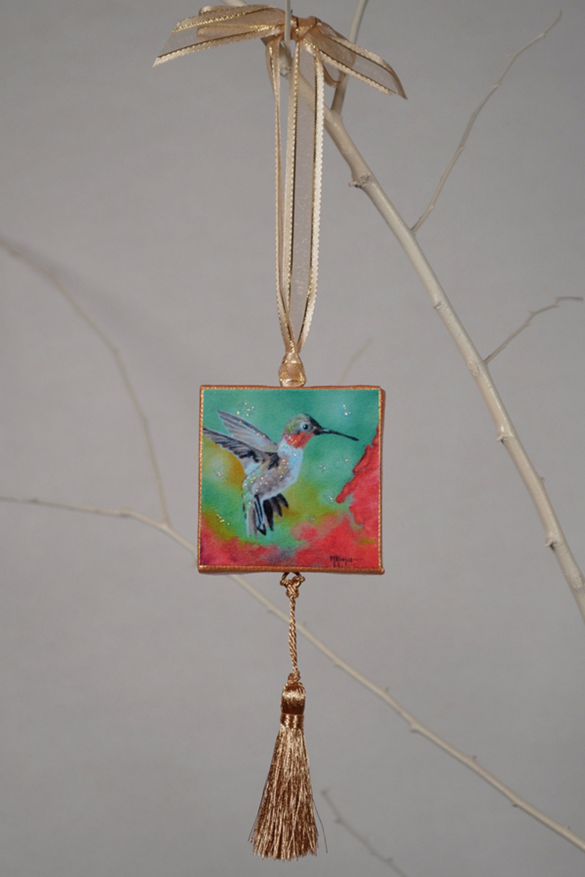 Ruby-Throated Hummingbird by Marie Kash Weltzheimer