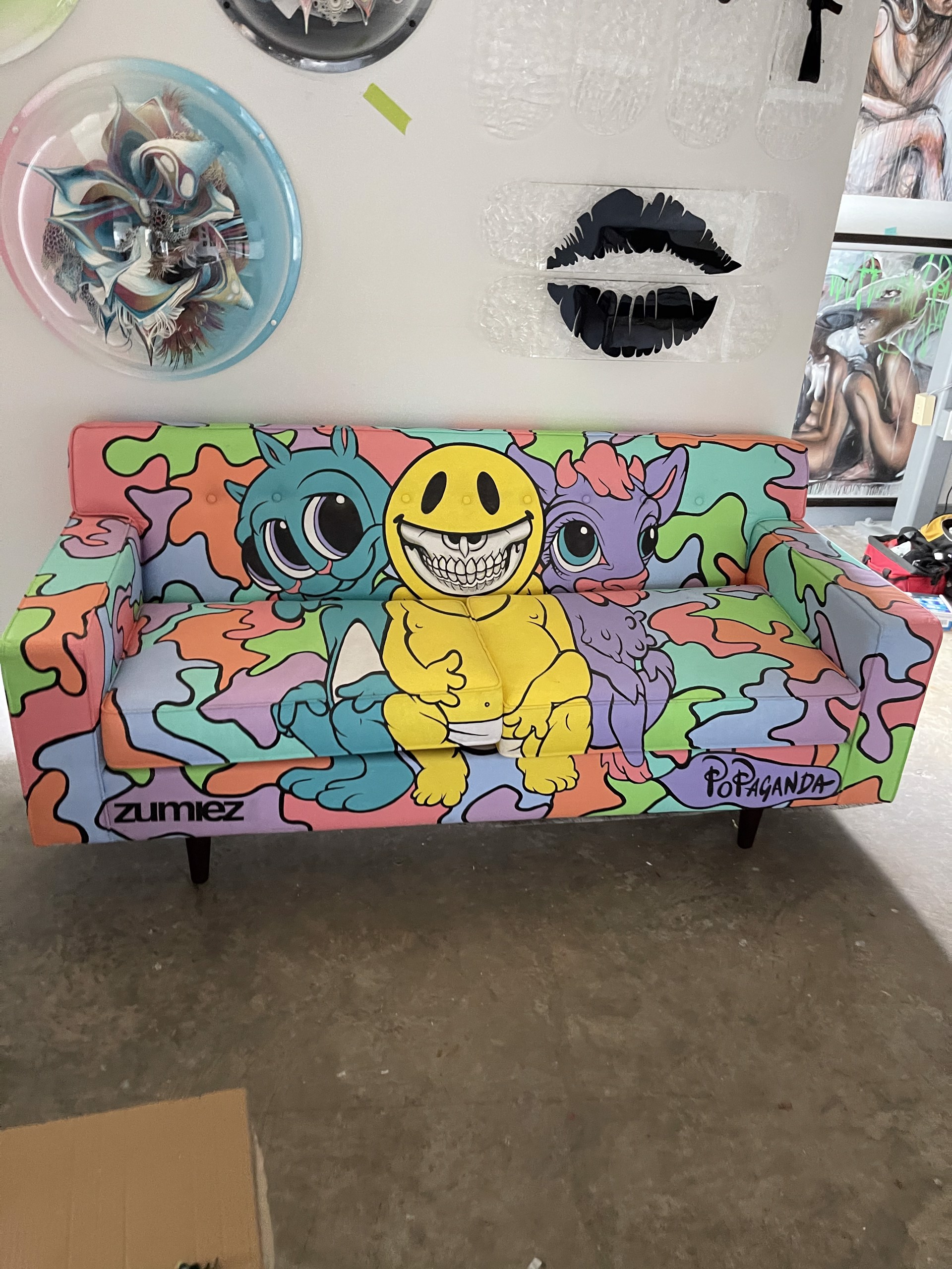 1/1 Custom Couch For Zumiez by Ron English