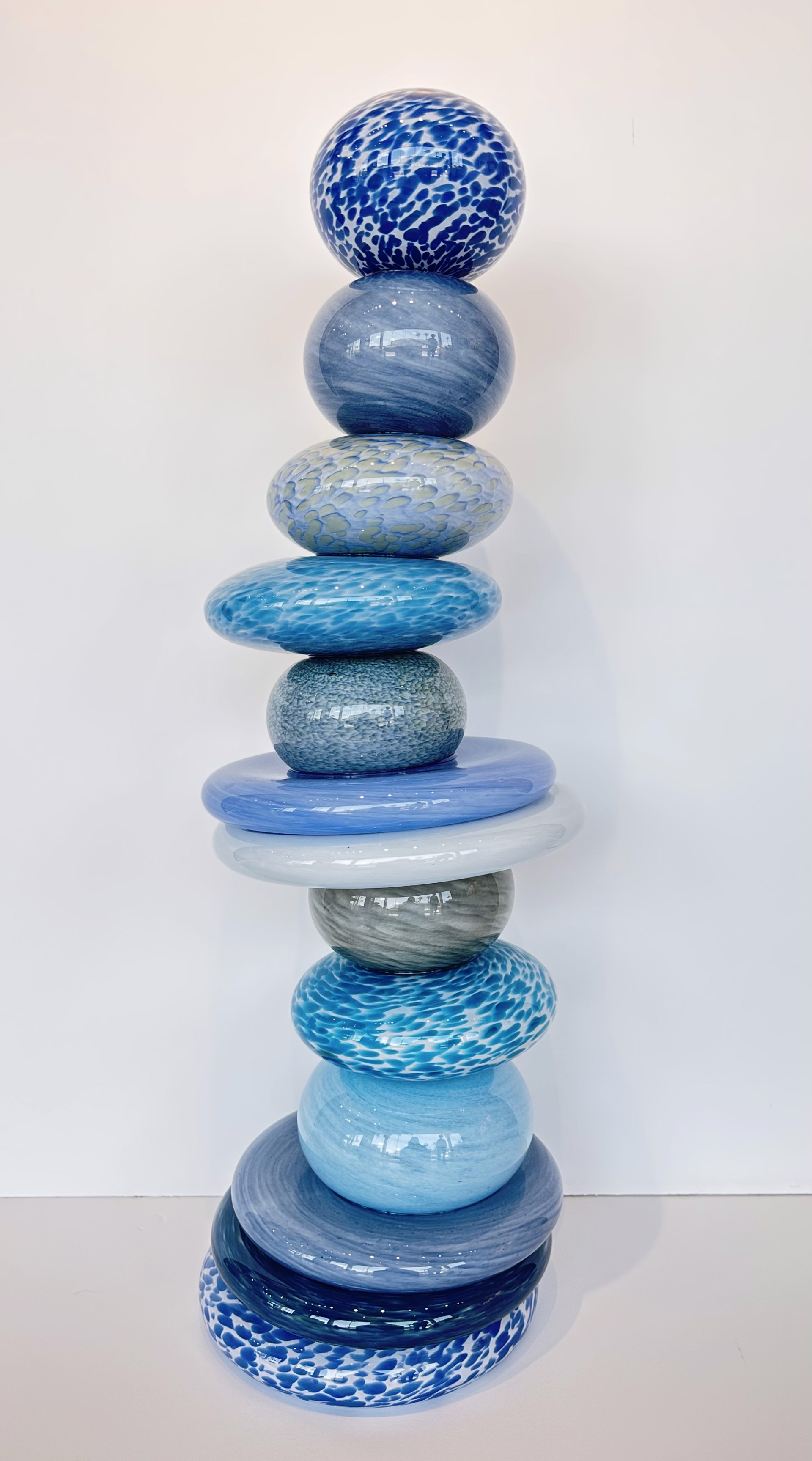 Pohacu Stacked Stones Blue (13) by Robert Madvin