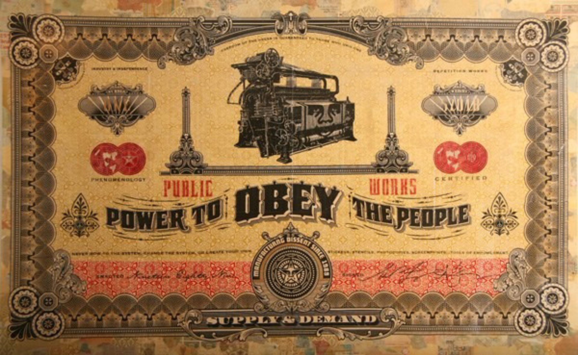 TWO SIDES OF CAPITALISM (GOOD) by Shepard Fairey