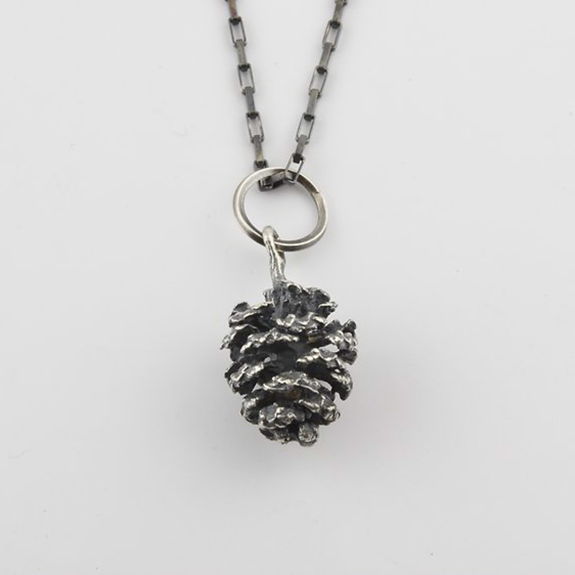 Small Alder Cone on Light Chain by April Ottey