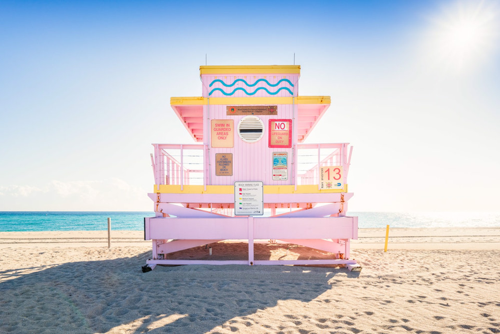 Haulover Beach Lifeguard Stand 13 by Peter Mendelson