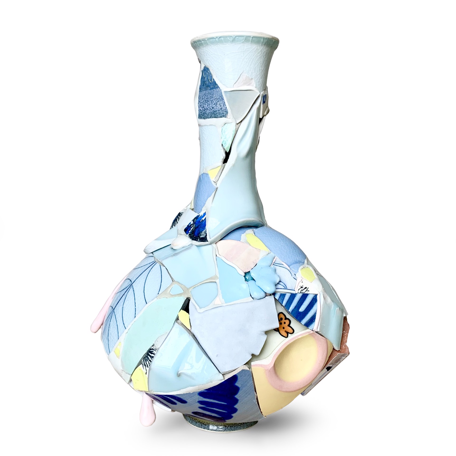Large Shard Amphora (Blue and Yellow) by Chase Travaille