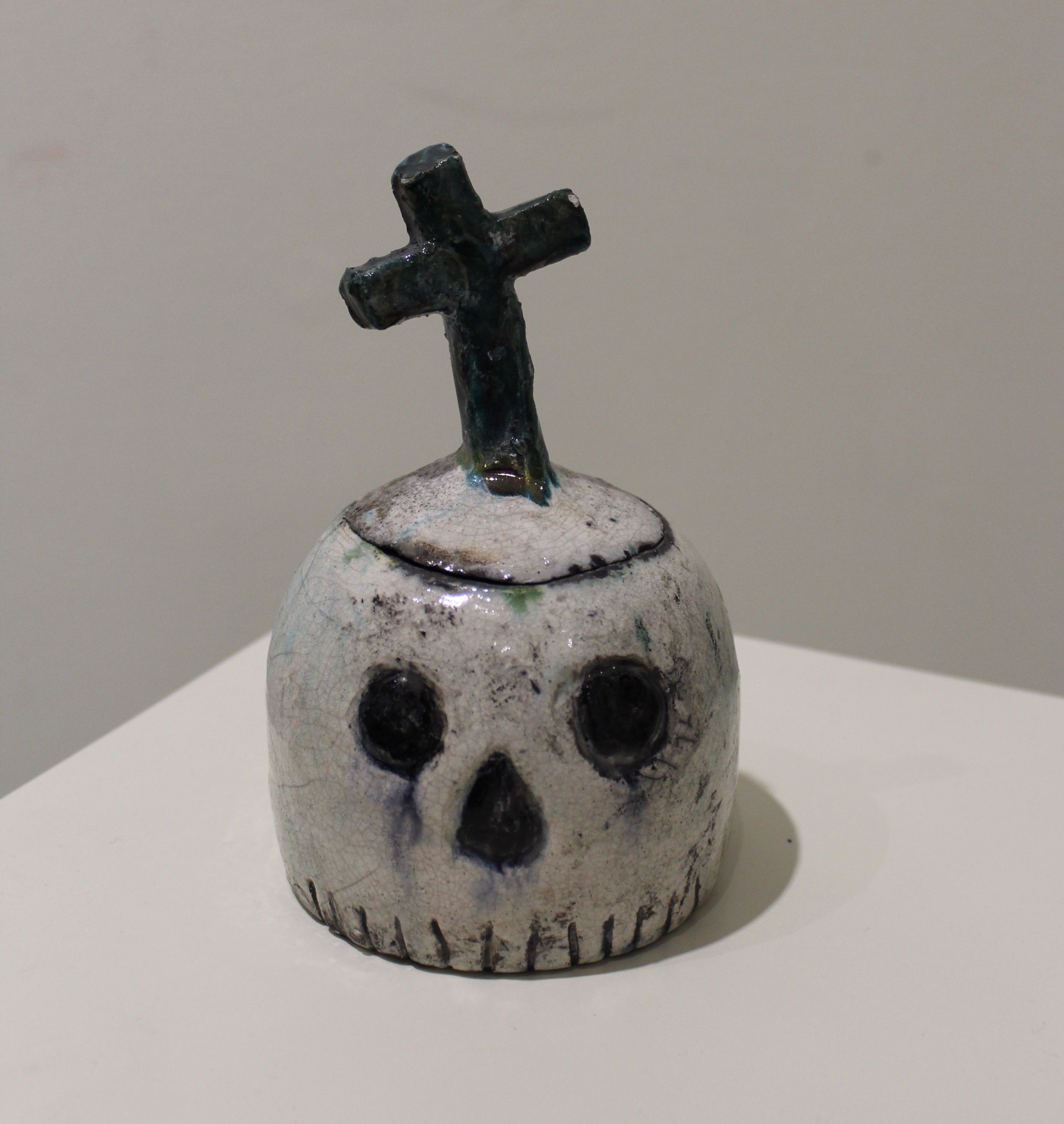 Med Skull Jar 2 by Pat Benard