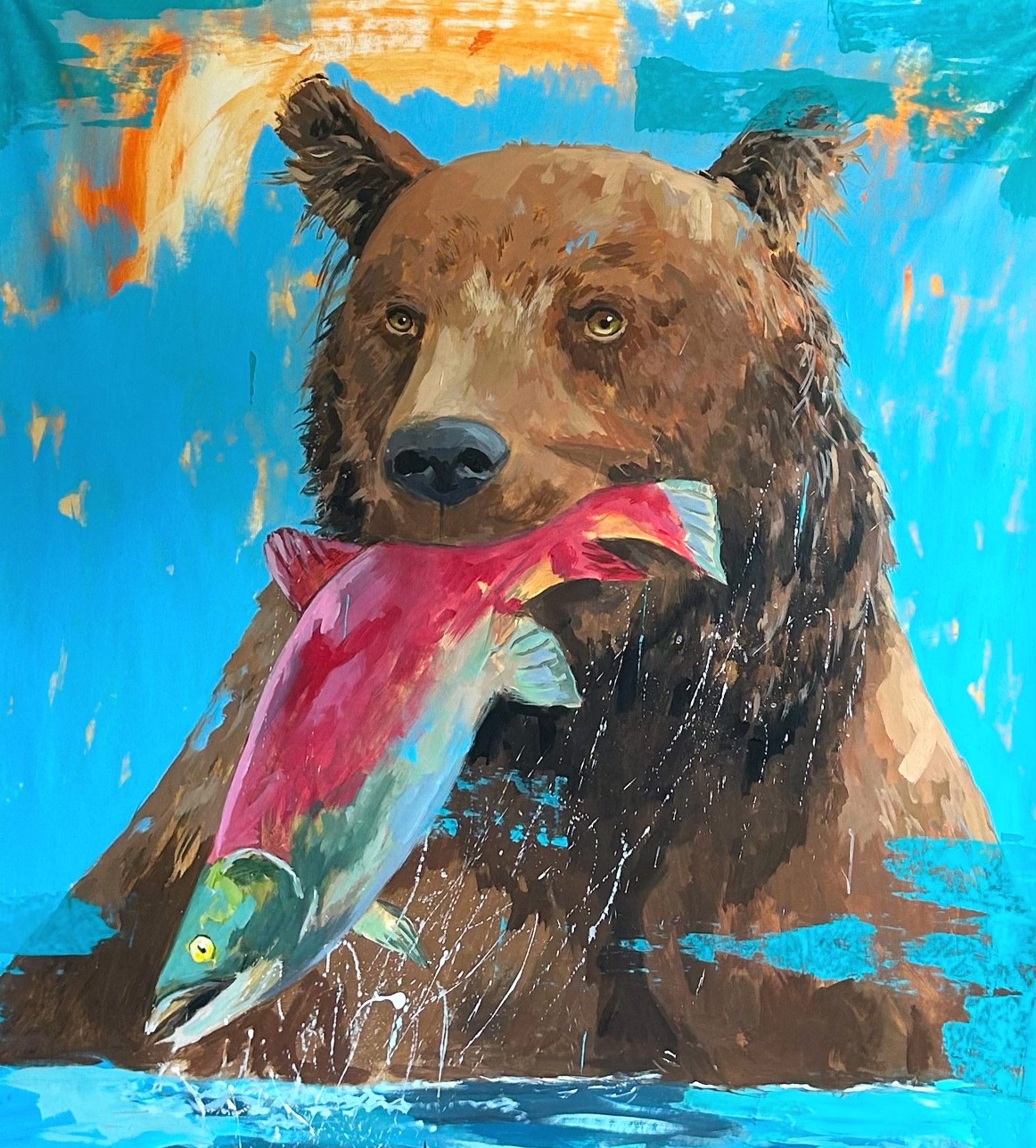 Bear with Fish by Dominic Mattioli