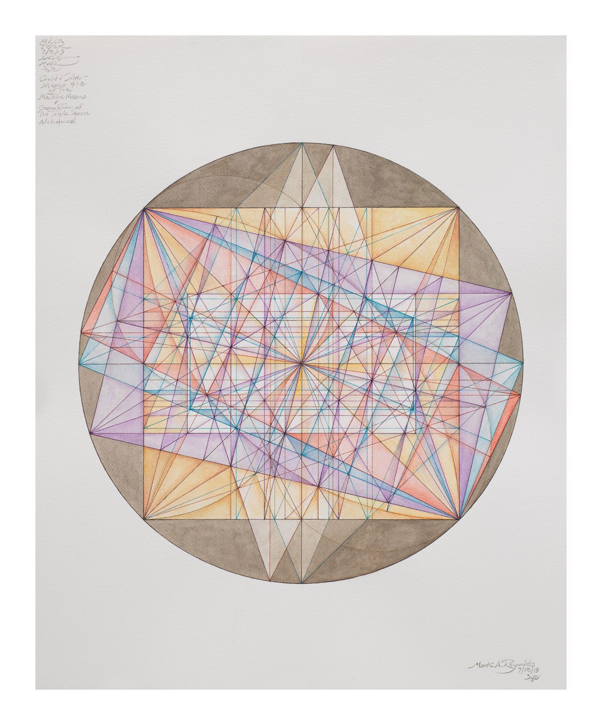 Thales Series, ATROTW, Gold and Silver Means, the Triple Square, 7.18.19 by Mark Reynolds