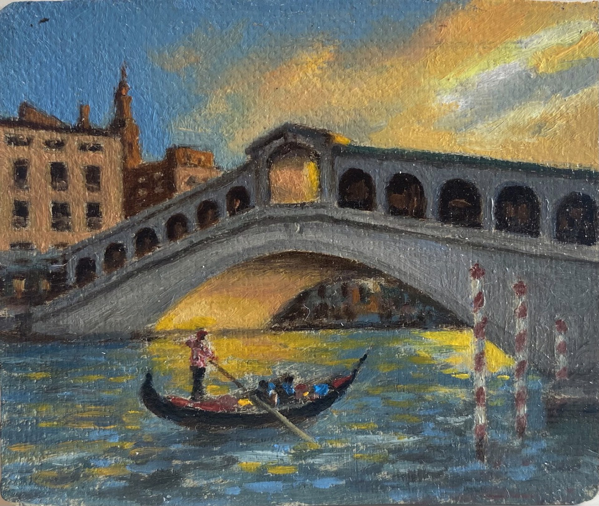 Rowing Under the Bridge by Ben Xu