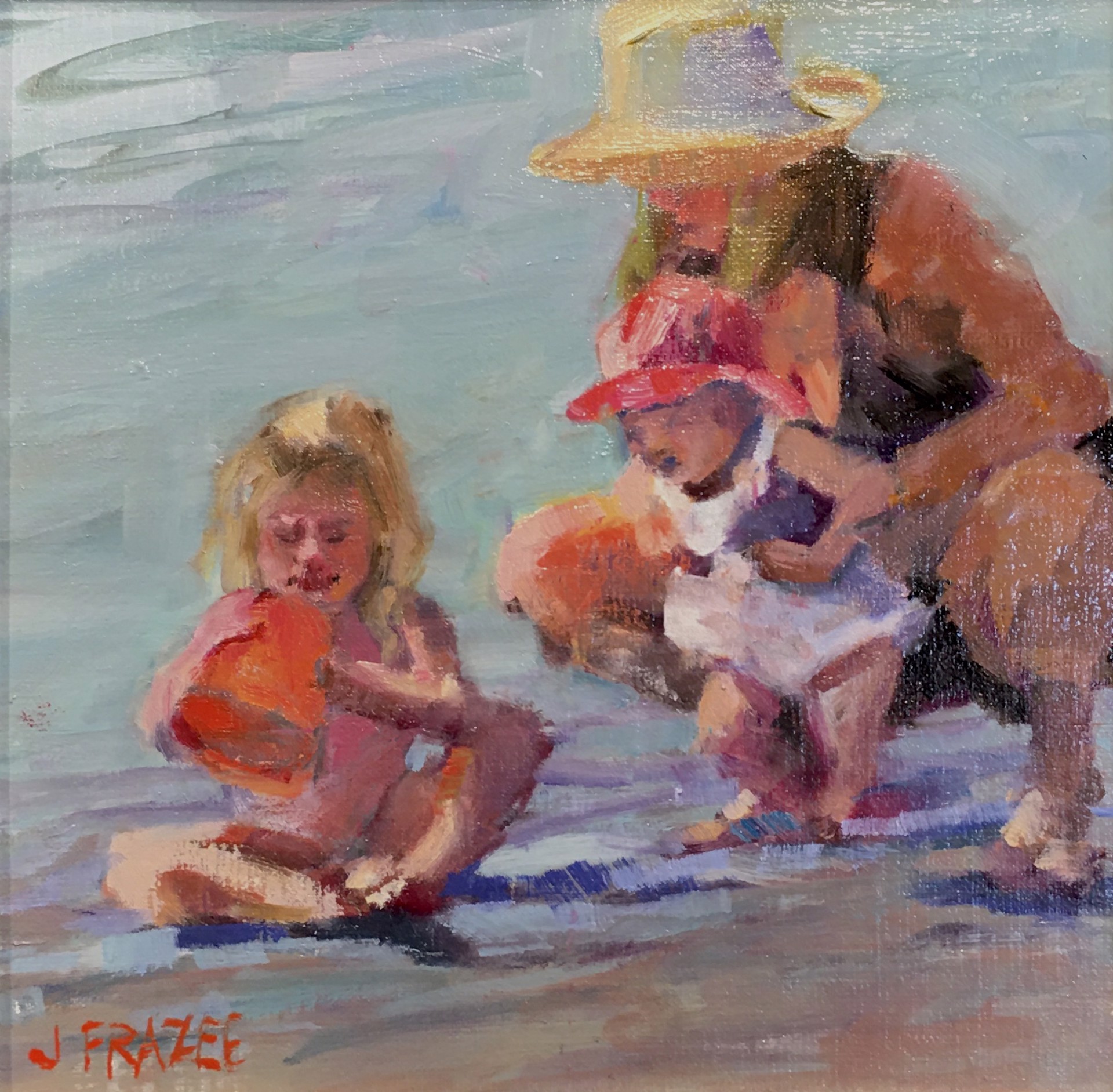 Two Little Girls by Jan Frazee