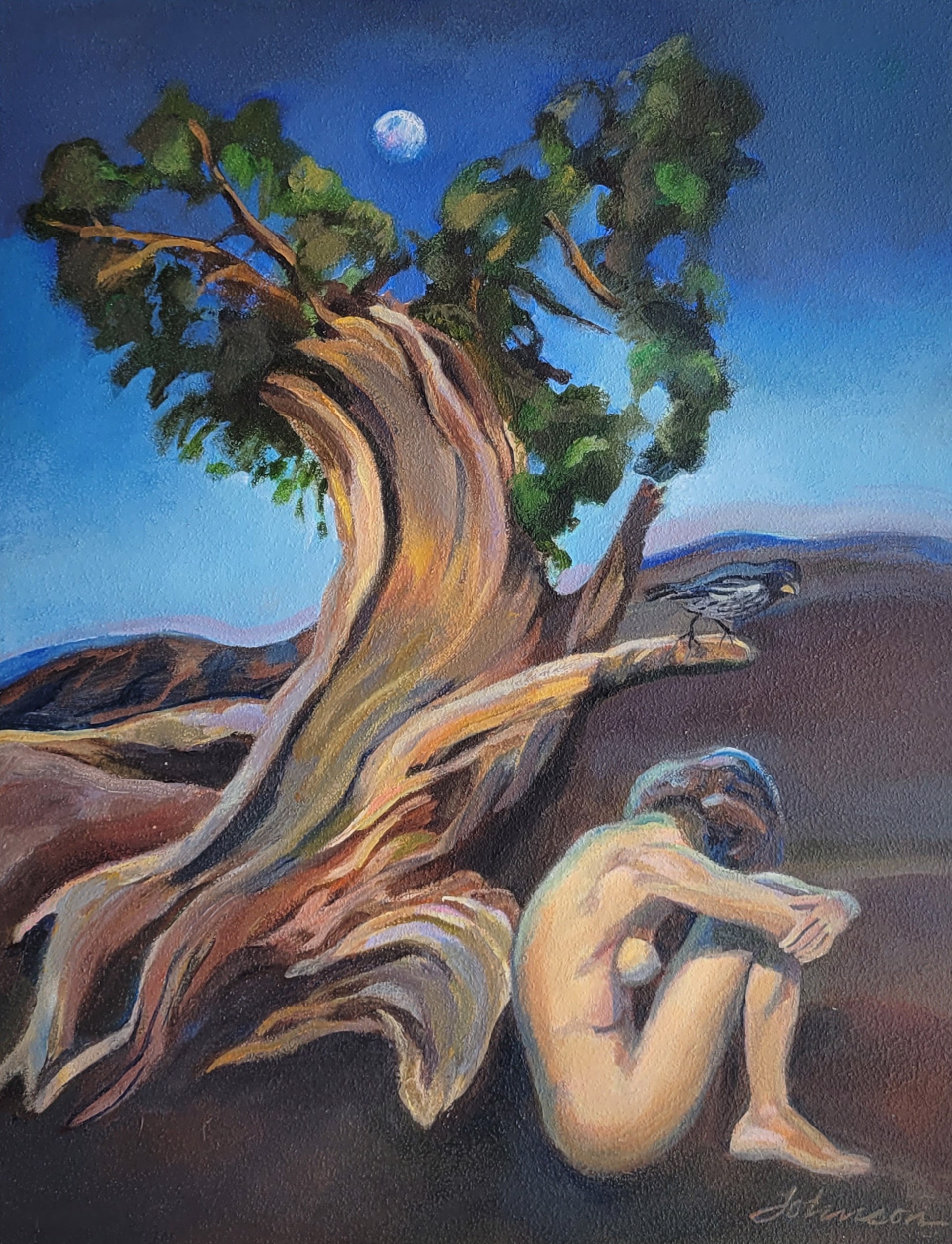 Woman & Tree by Nancy Johnson