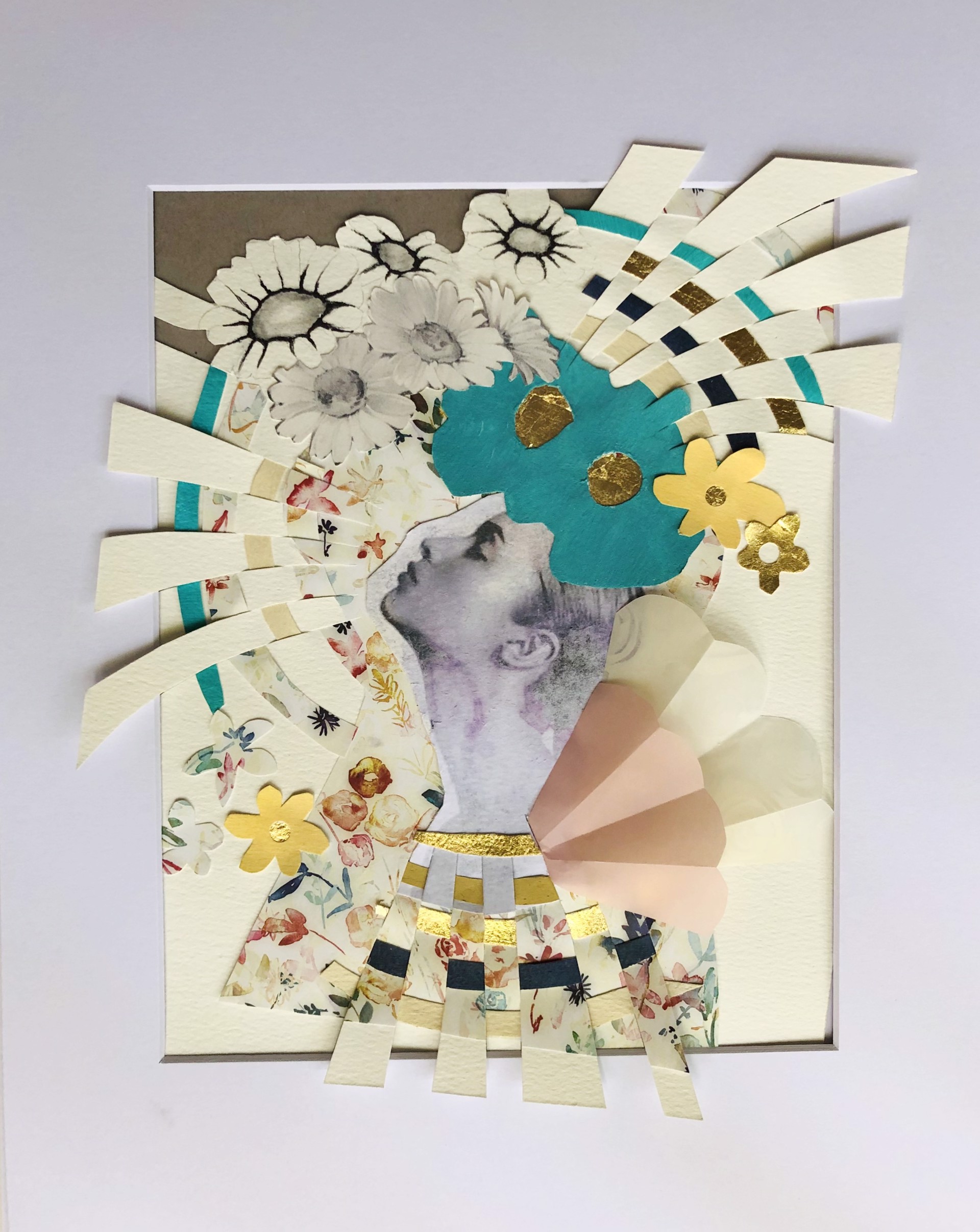 Flower Queen Collage by Beth Aronoff