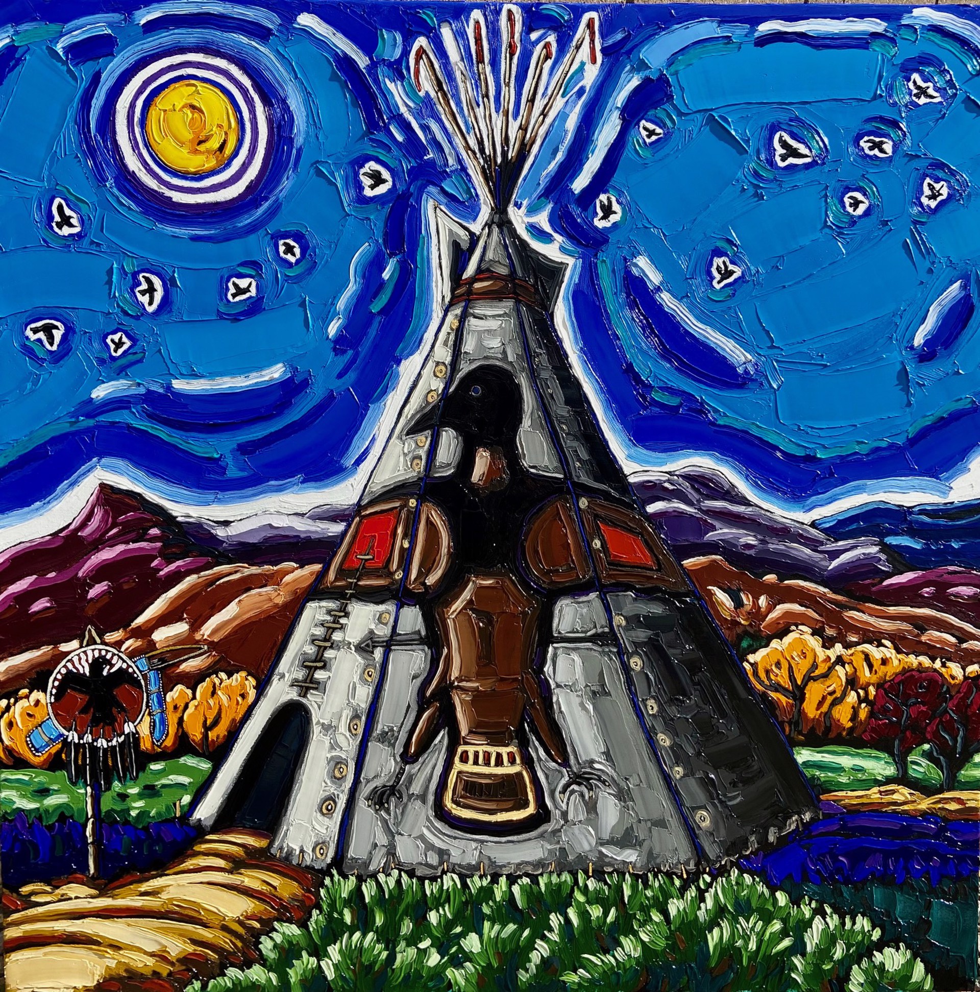 Crow Teepee by Neil Myers