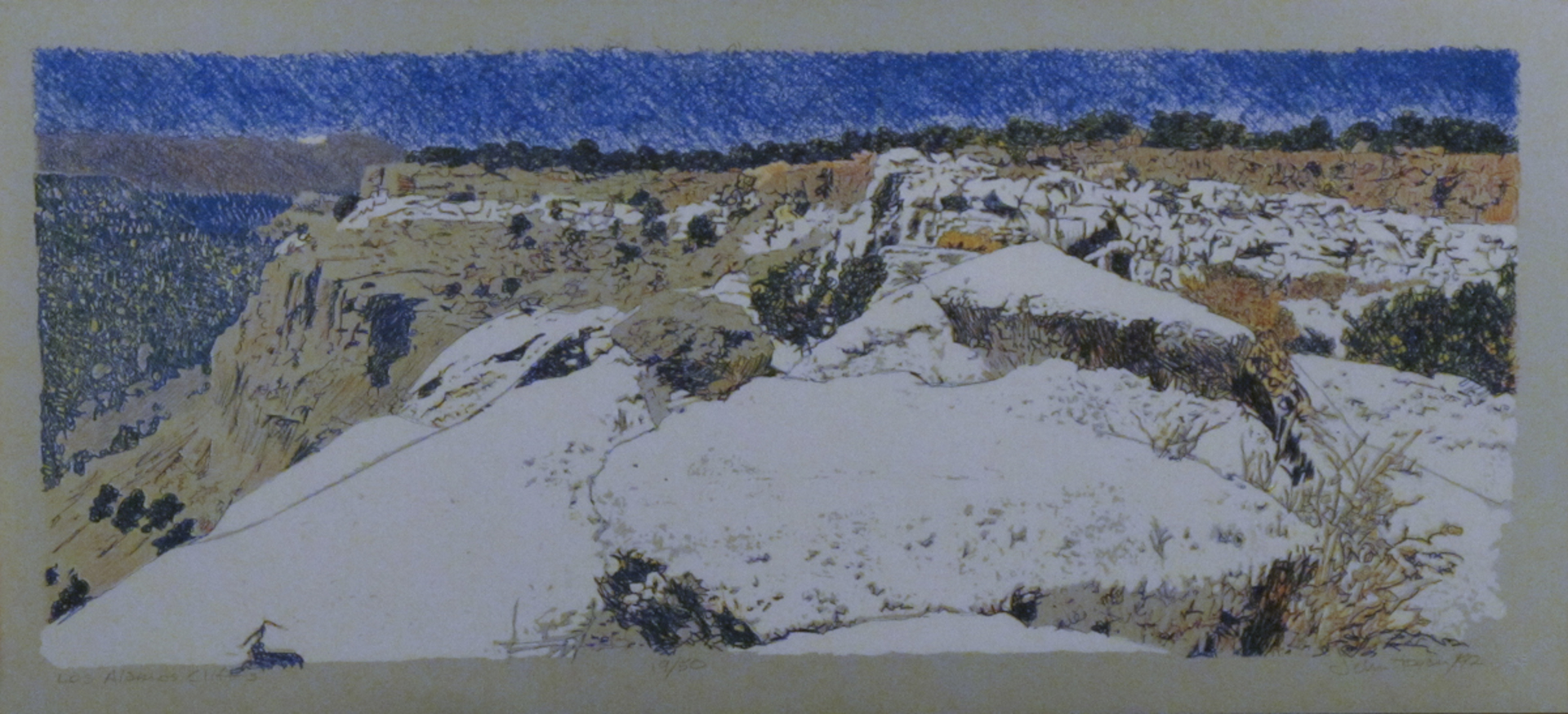 Los Alamos Cliffs by John Hogan