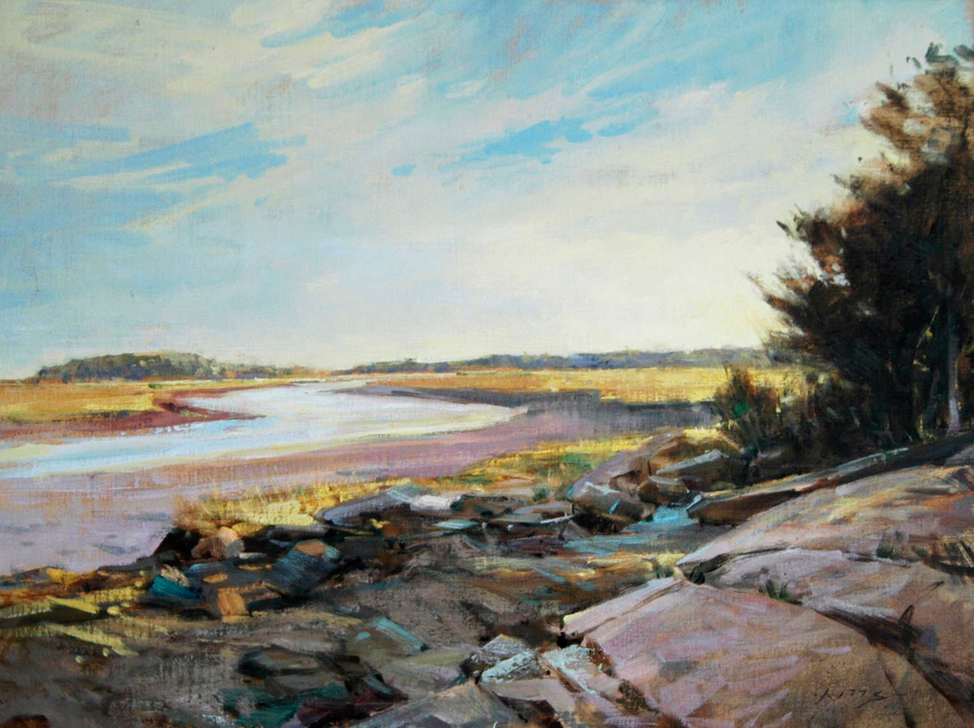 Morning on Billy's Point - Essex by Thomas Kitts