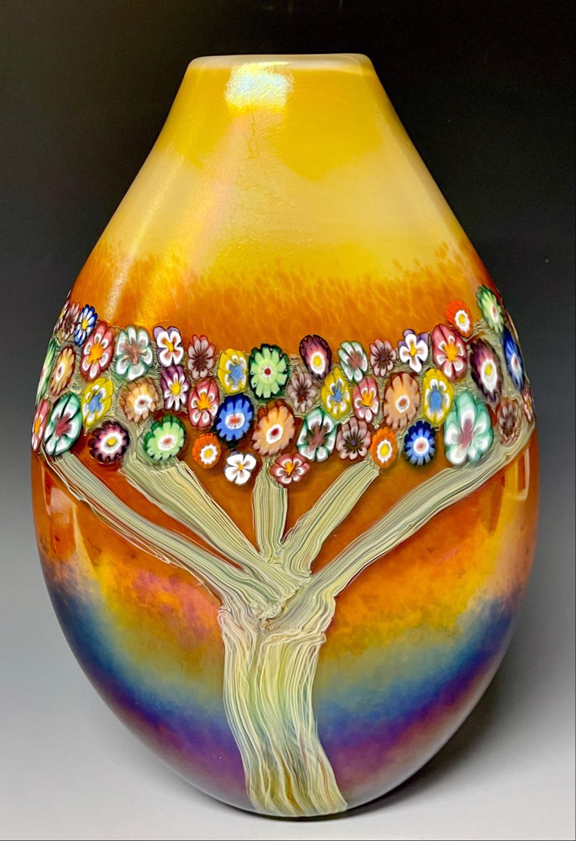 Mango Vines Pouch Vase by Ken Hanson & Ingrid Hanson