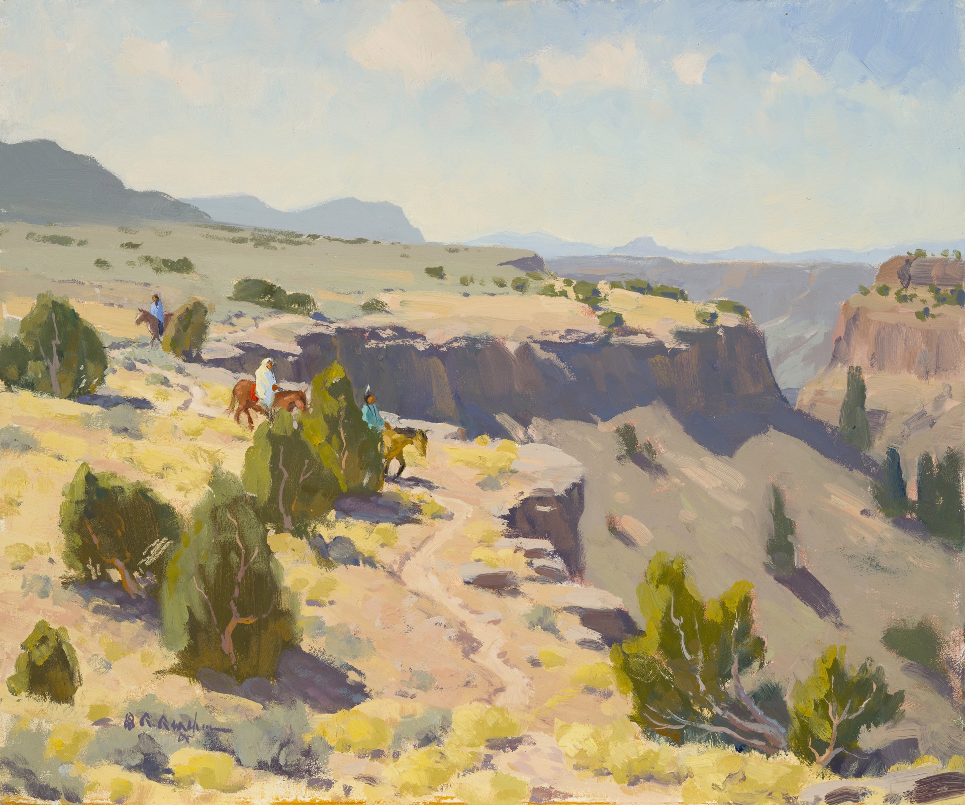 High Above the Rio Pueblo by Ron Rencher