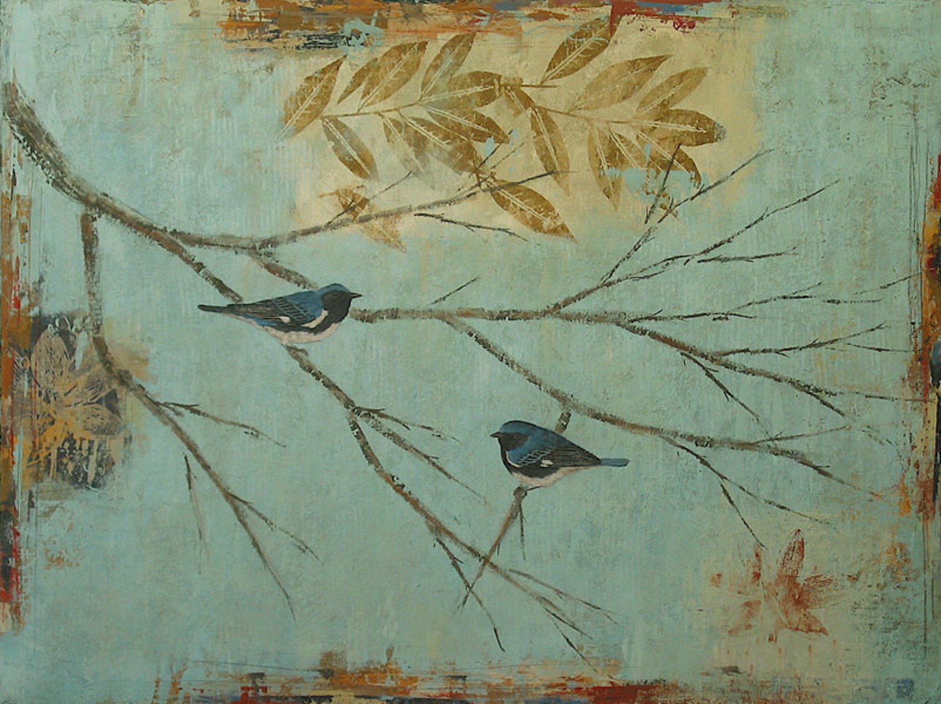 Black-Throated Blue Warblers by Paul Brigham