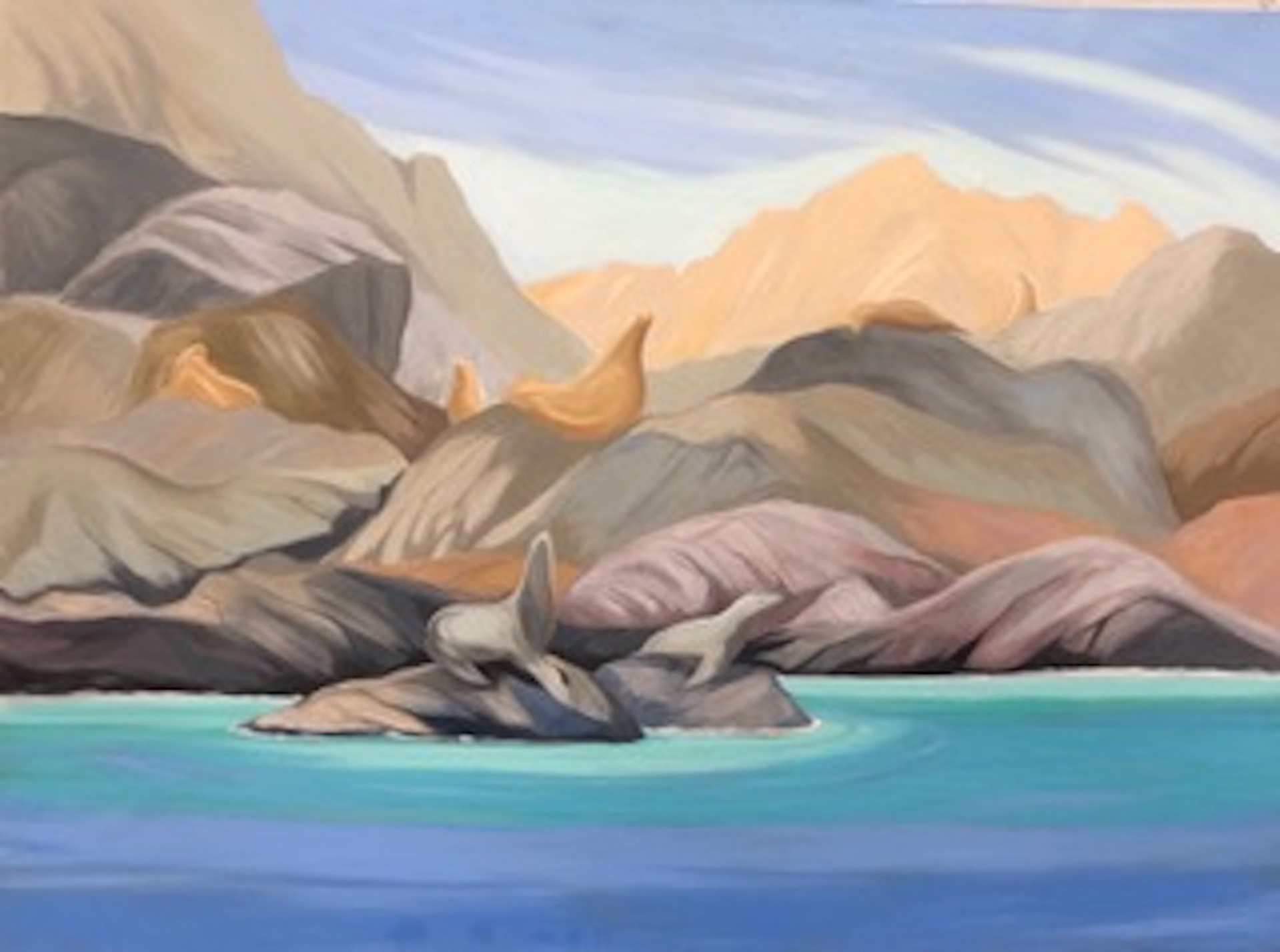 Sea Lions On the Rocks by Wendy Wacko