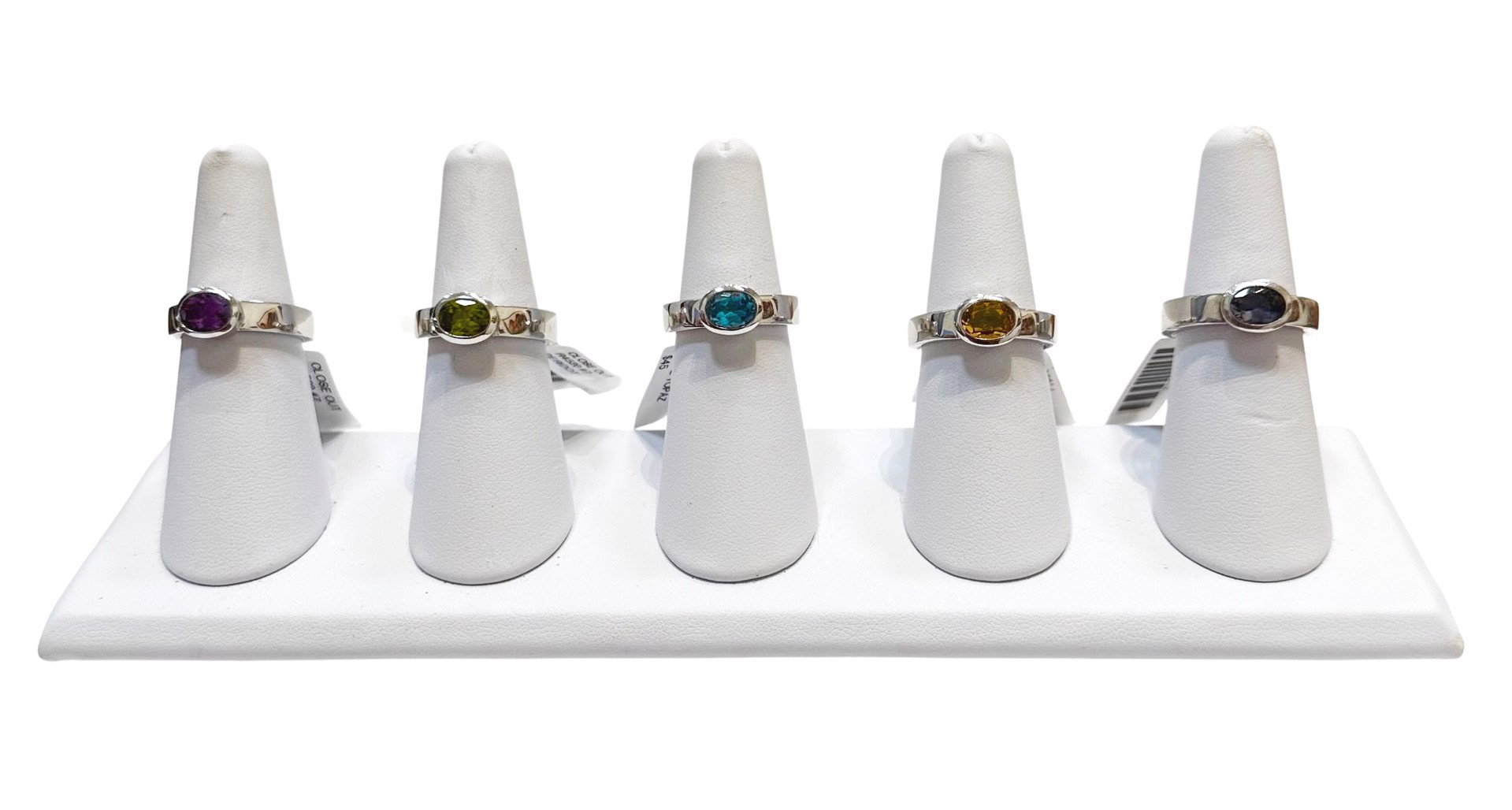 Rings - Stackable Faceted Stones by Joryel Vera