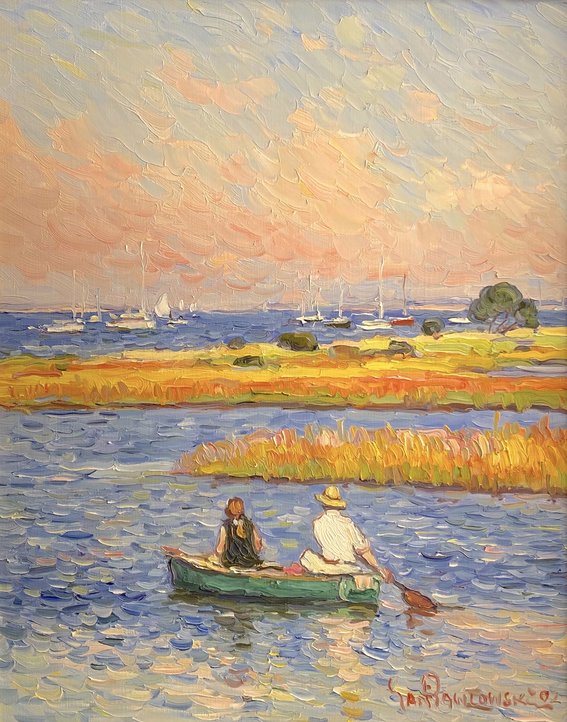 Springtime Boating in the Harbor by Jan Pawlowski