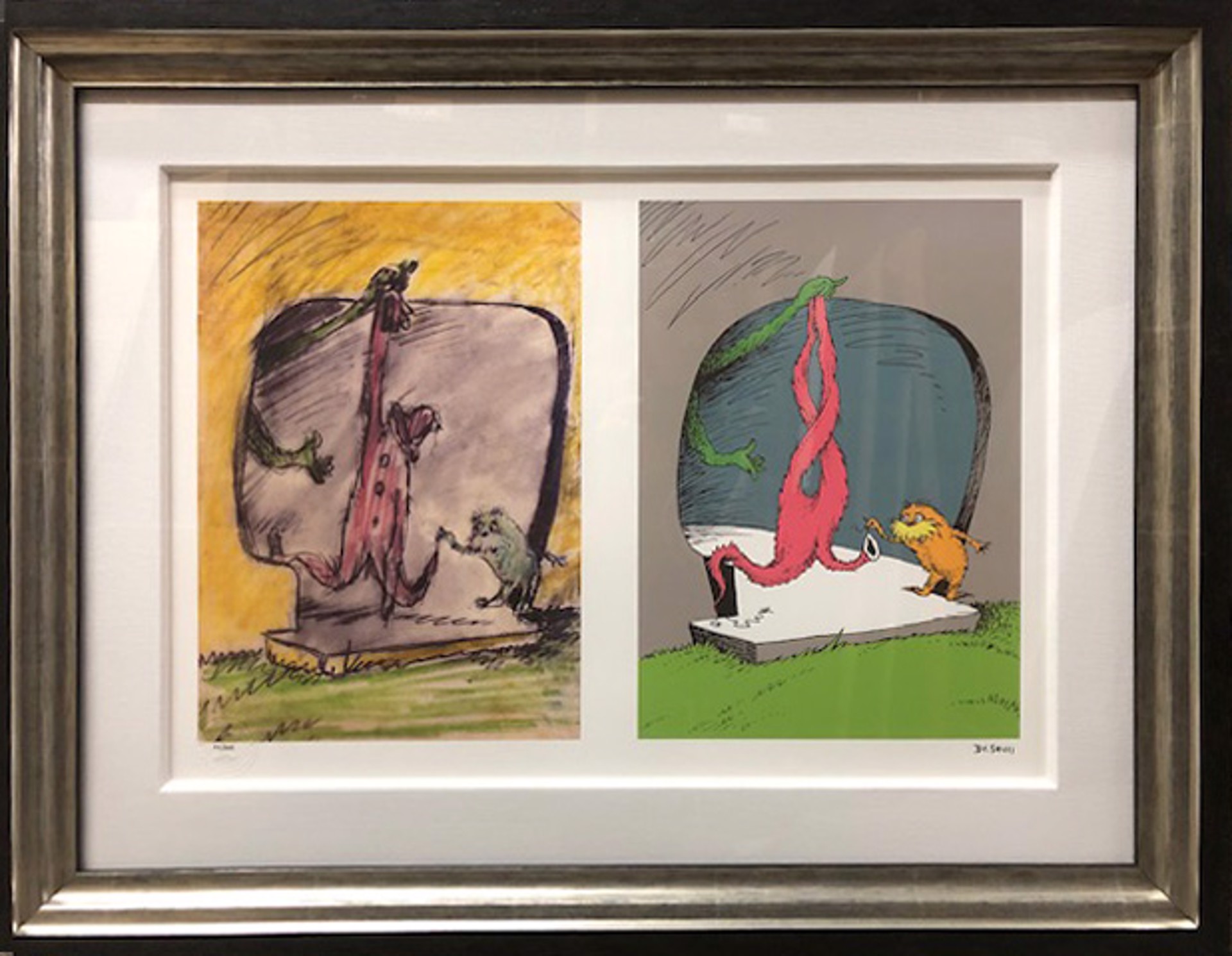 A Thneed's A Fine Something That All People Need! (Diptych) by Dr. Seuss