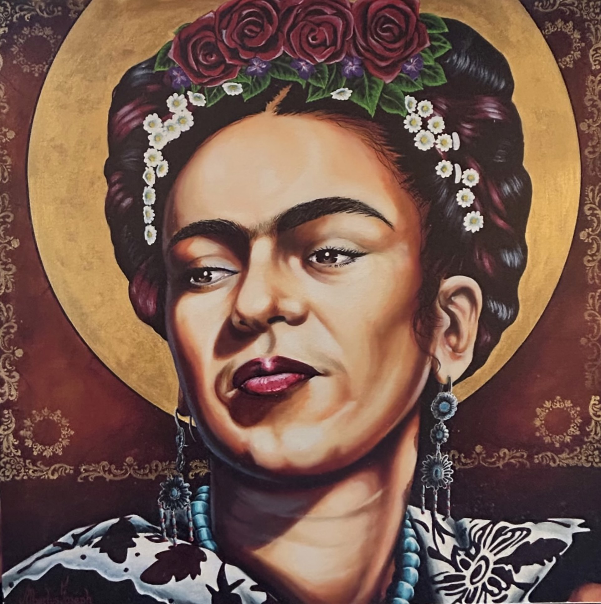 Frida on Cigar Box by Albertus Joseph