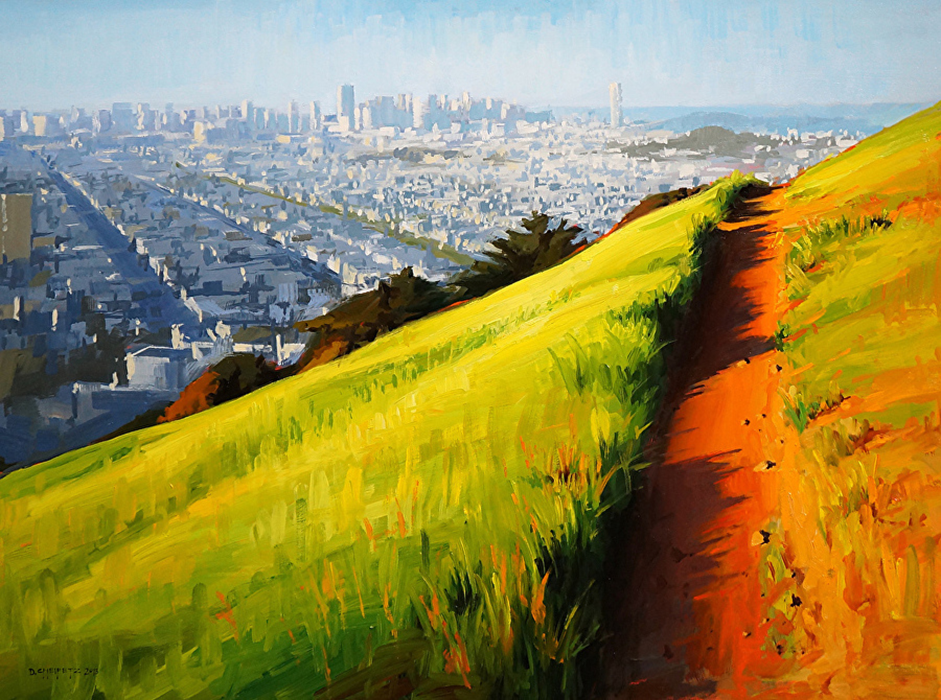 Path before Sunset, Bernal Heights by David Cheifetz