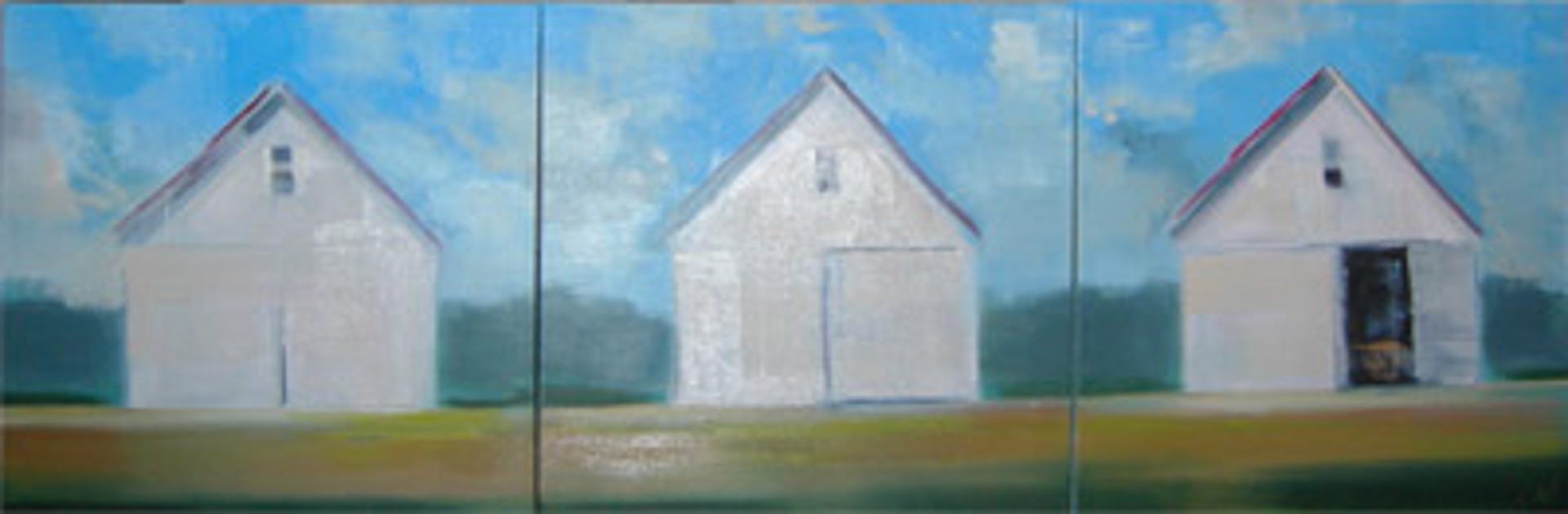 White Barn Triptych by Craig Mooney