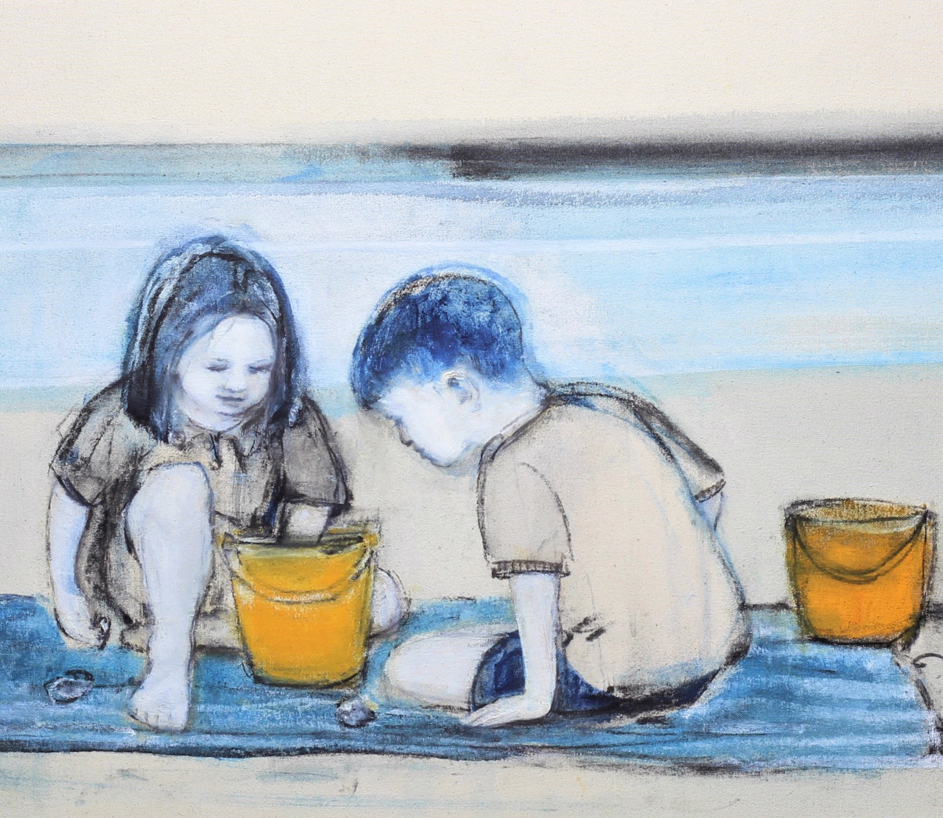 WE HAVE CRABS IN OUR BUCKET by CHRISTINA THWAITES (Figures)