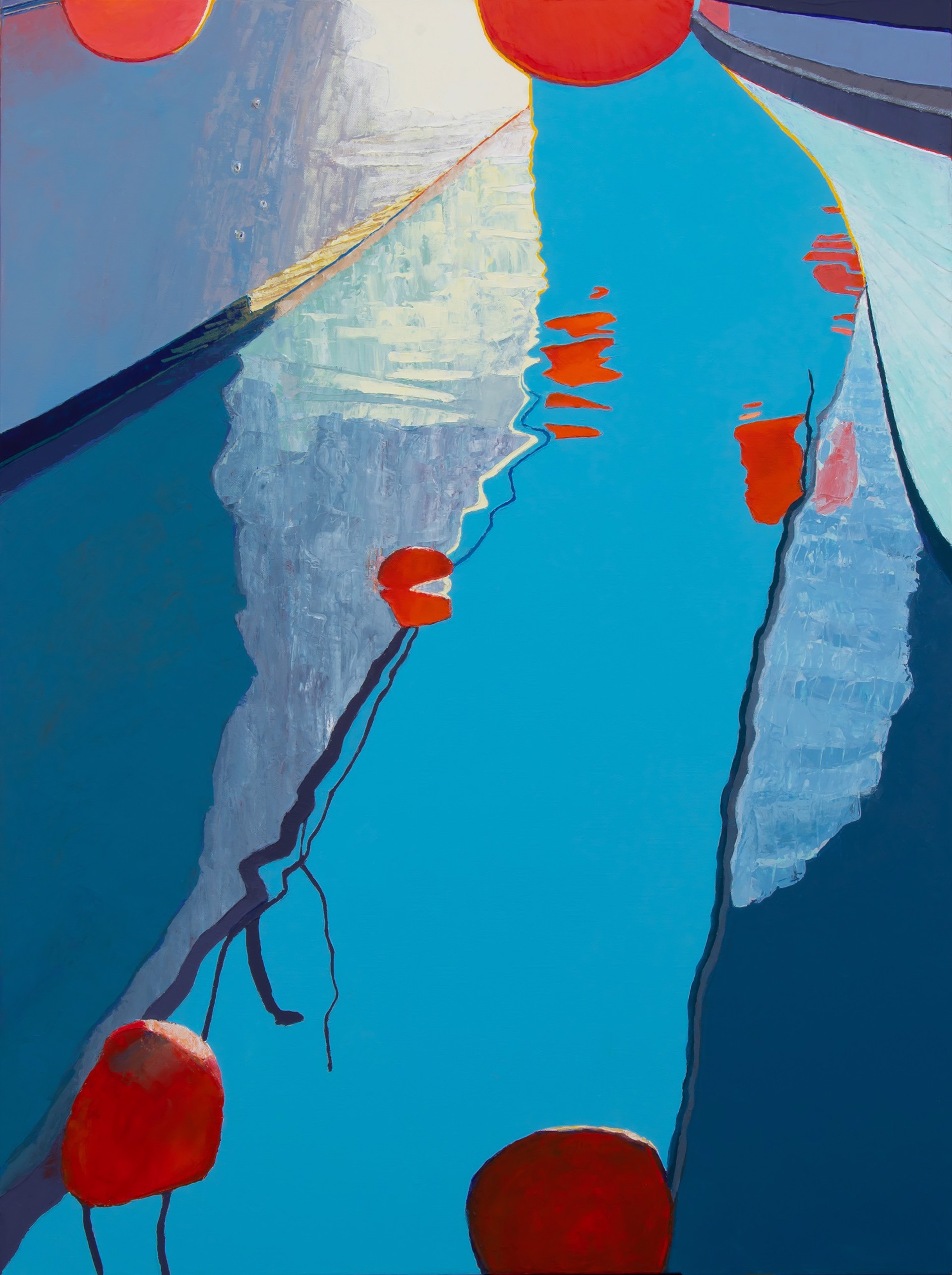 Boat Buoys' Reflections by Timothy Mulligan