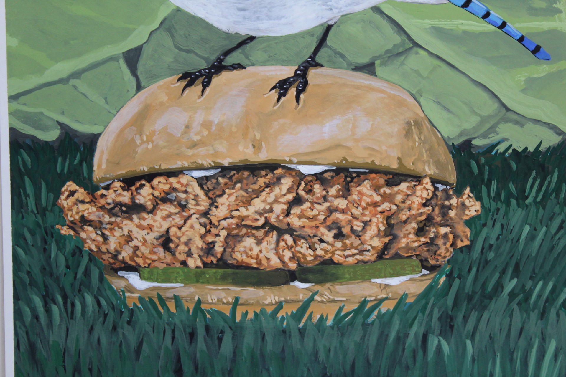 Blue Jay on Popeyes Chicken Sandwich by Jeff Pastorek