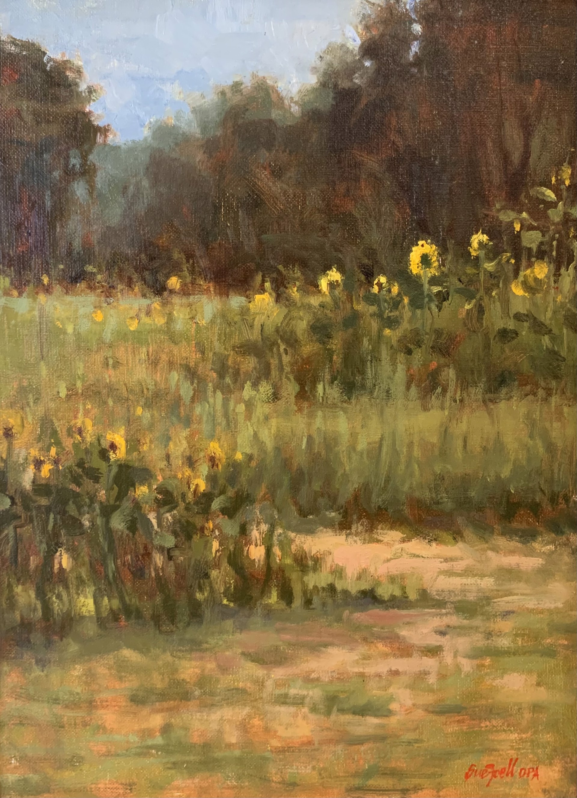 Field of Sunflowers by Sue Foell