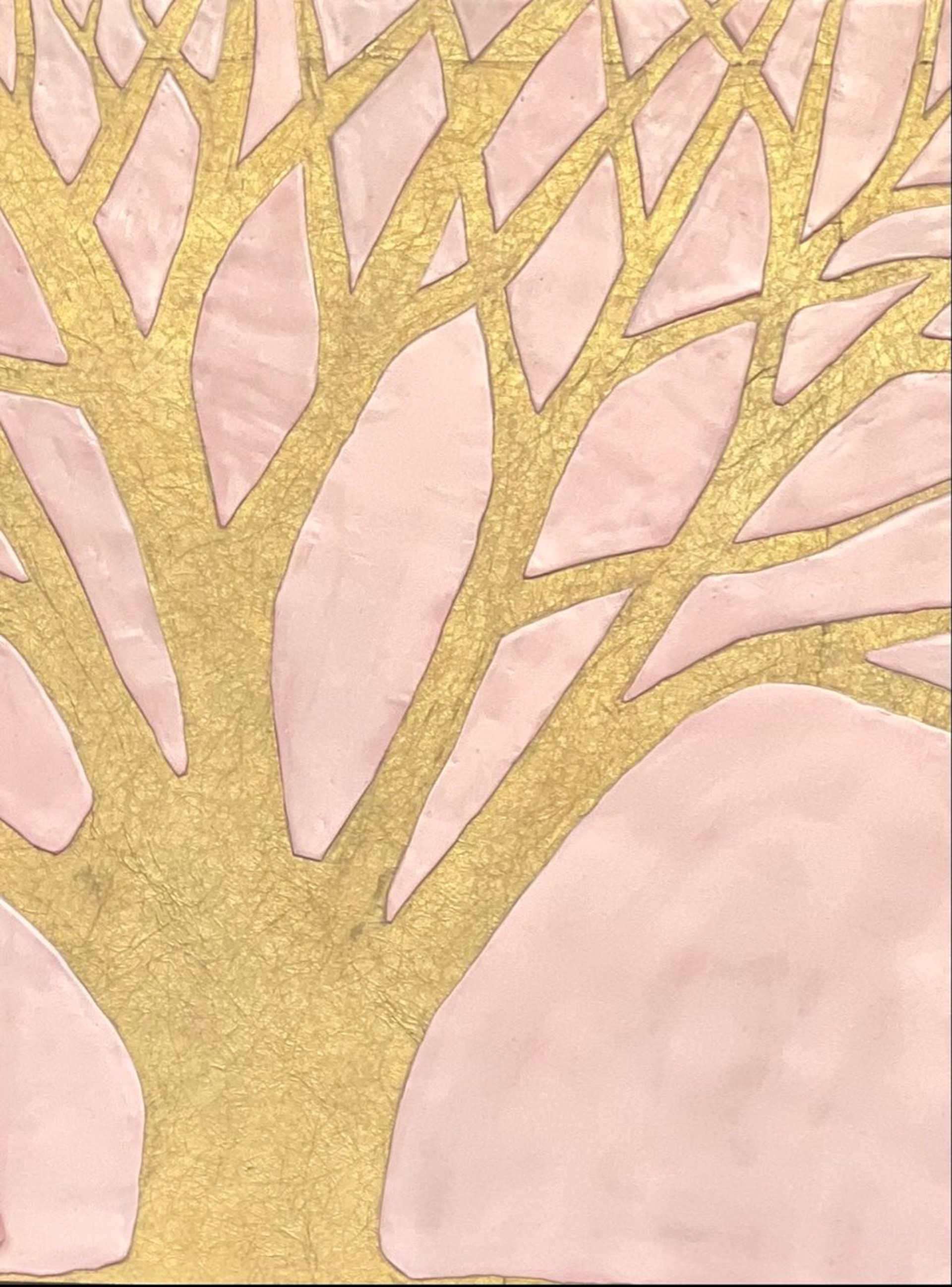 Mystic Tree (Pink and Gold) by Suzanne Damrich