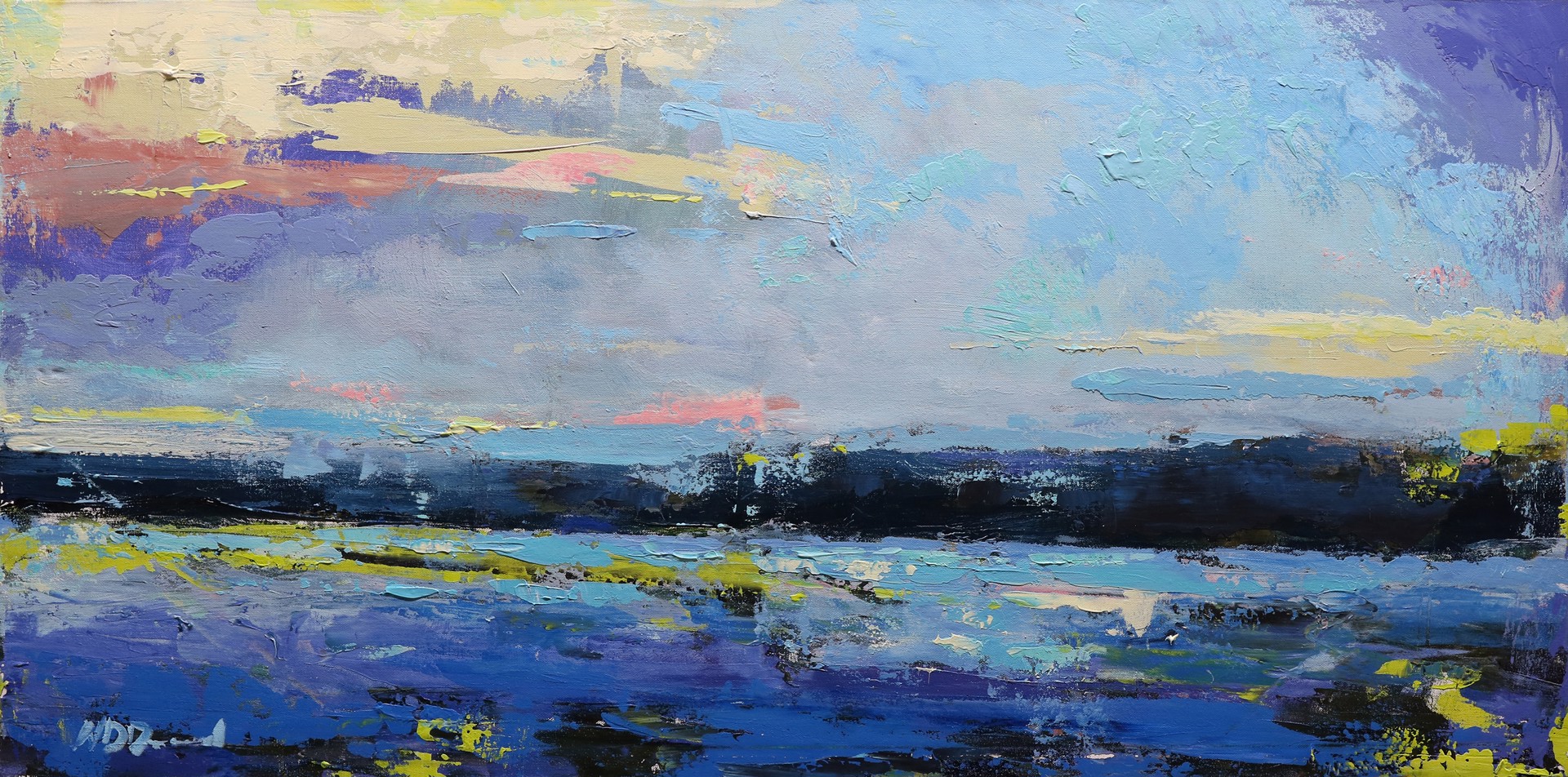 "Current Bliss" original oil painting by Noah Desmond