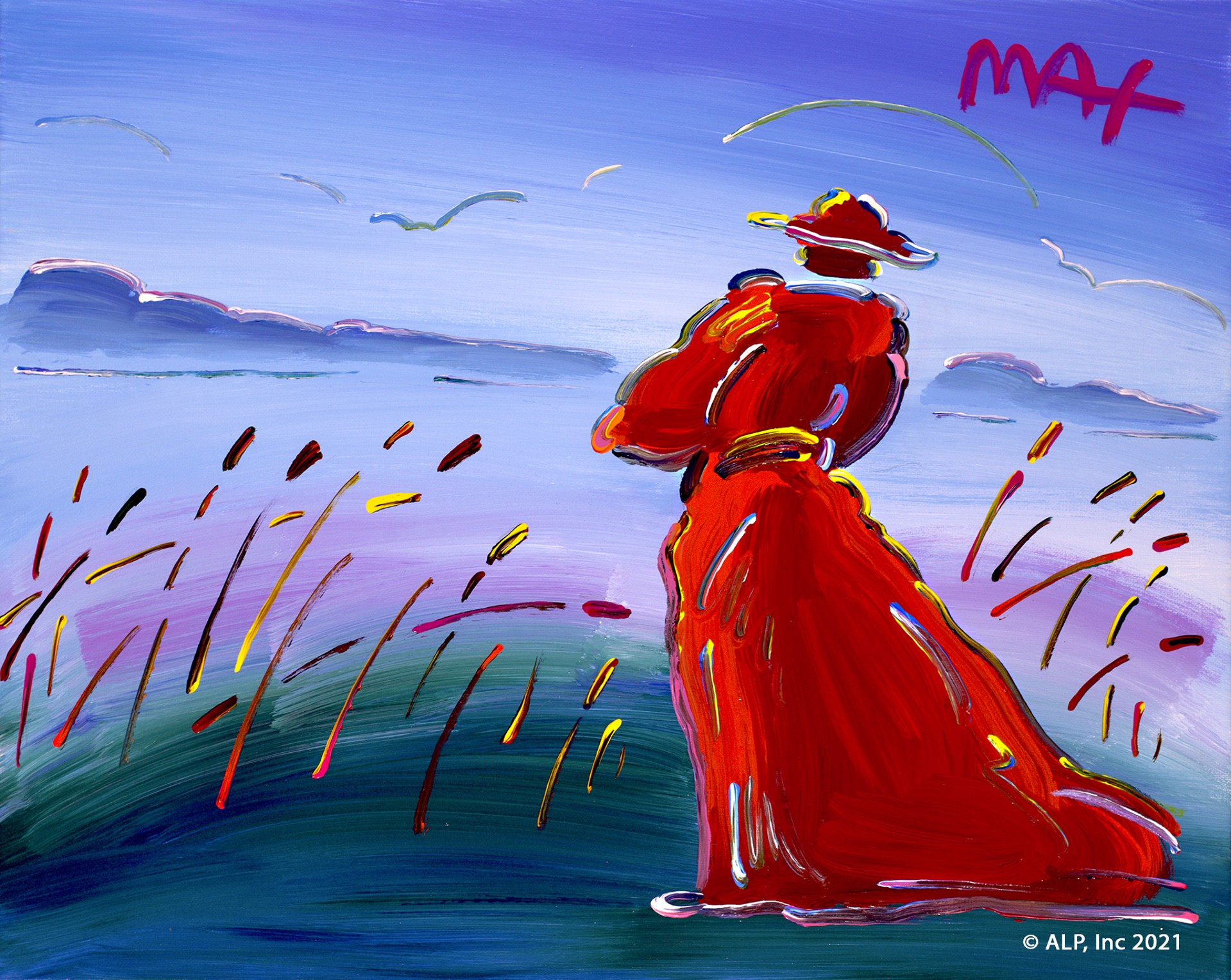 Walking in Reeds by Peter Max