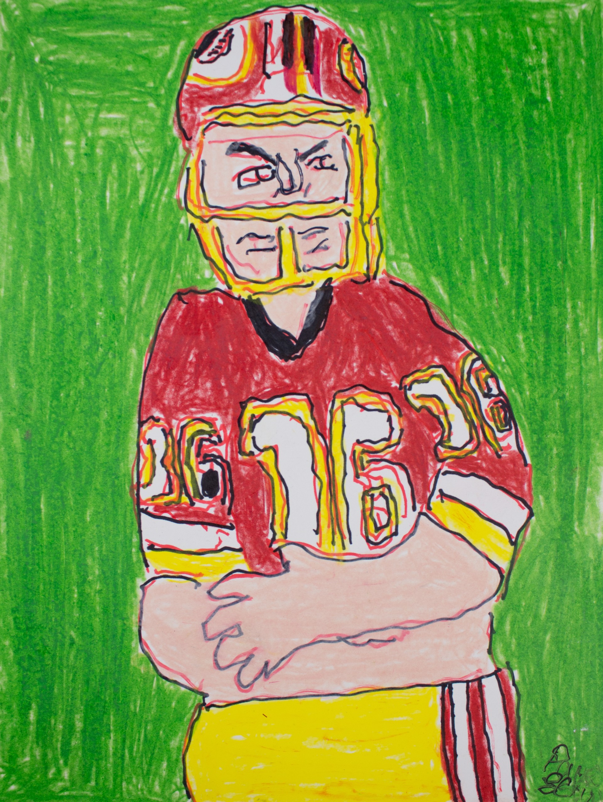Redskins Player  by Paul Lewis